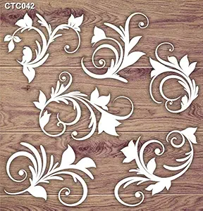 Leafy Swirls - Laser Cut Chipboard