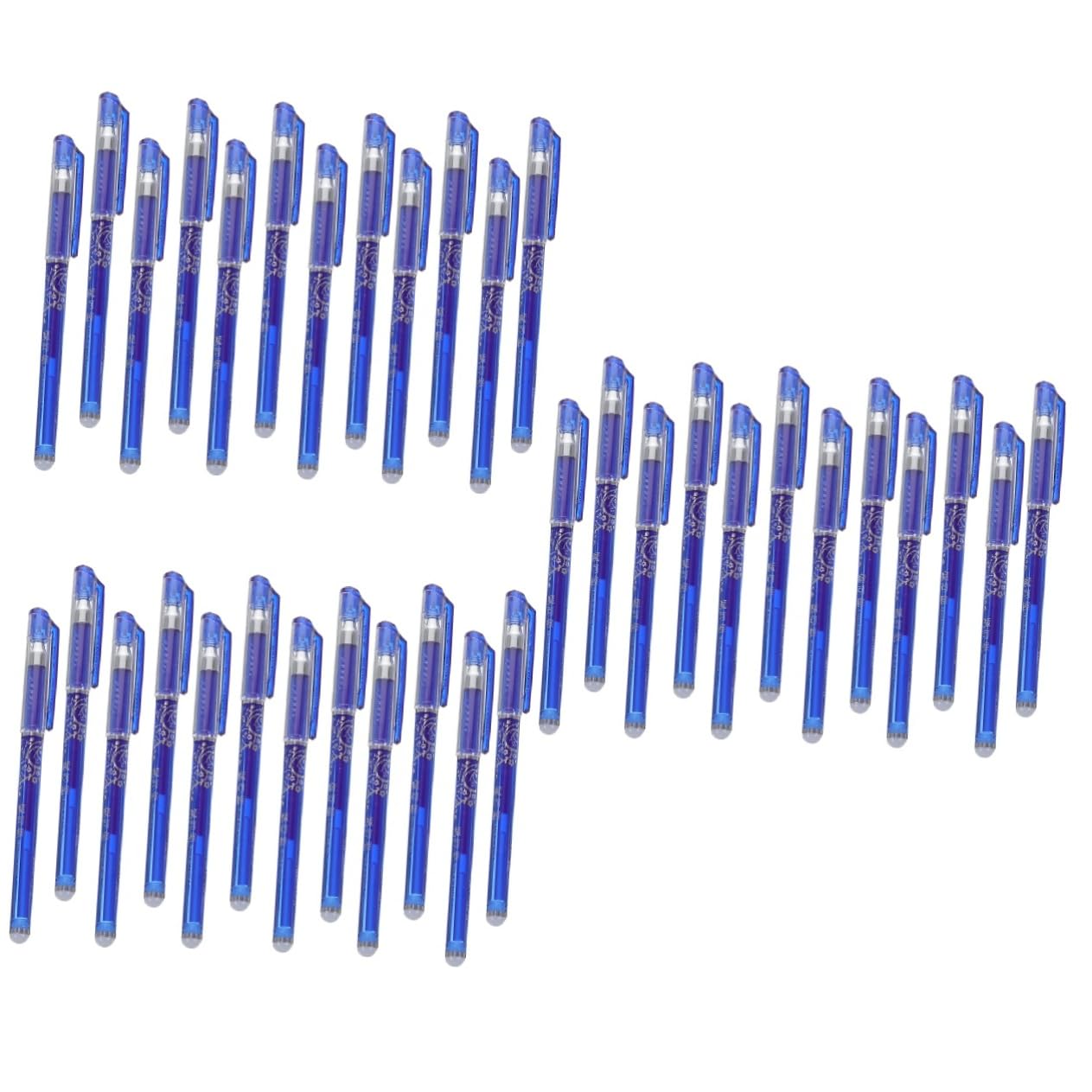 NUOBESTY 36piezas Bolígrafos Borrables Azul Set De Utensilios Para Escritura Material Escolar y