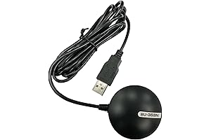 GlobalSat BU-353N - GPS Puck with Enhanced Accuracy and High-Speed Performance