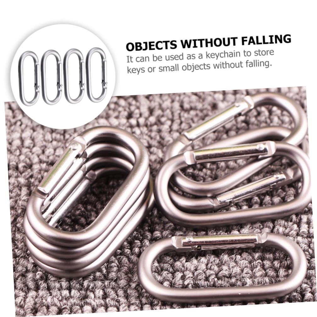 Kisangel Hebillas De Aluminio Multifuncionales para Mochilas Clips Portátiles para Botellas Y Accesorios De Senderismo Camping Y Actividades