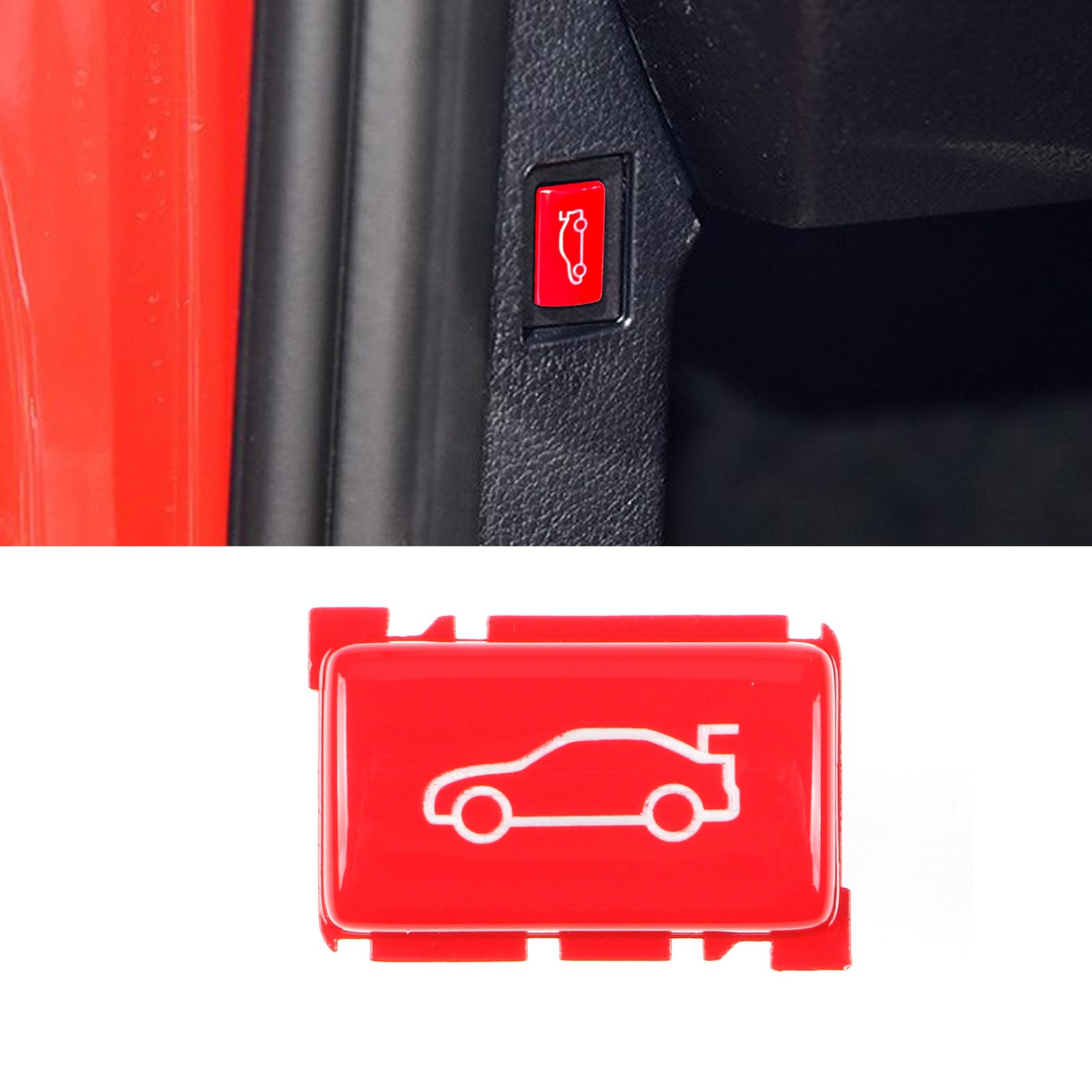 Jaronx Compatible with BMW Trunk Button Cover Rear Trunk Tailgate Button Replacement 1' E81/E82, 2' F22/F23,3' E90/F30,4' F32, 5' E60/F10/F11, 6' E63/