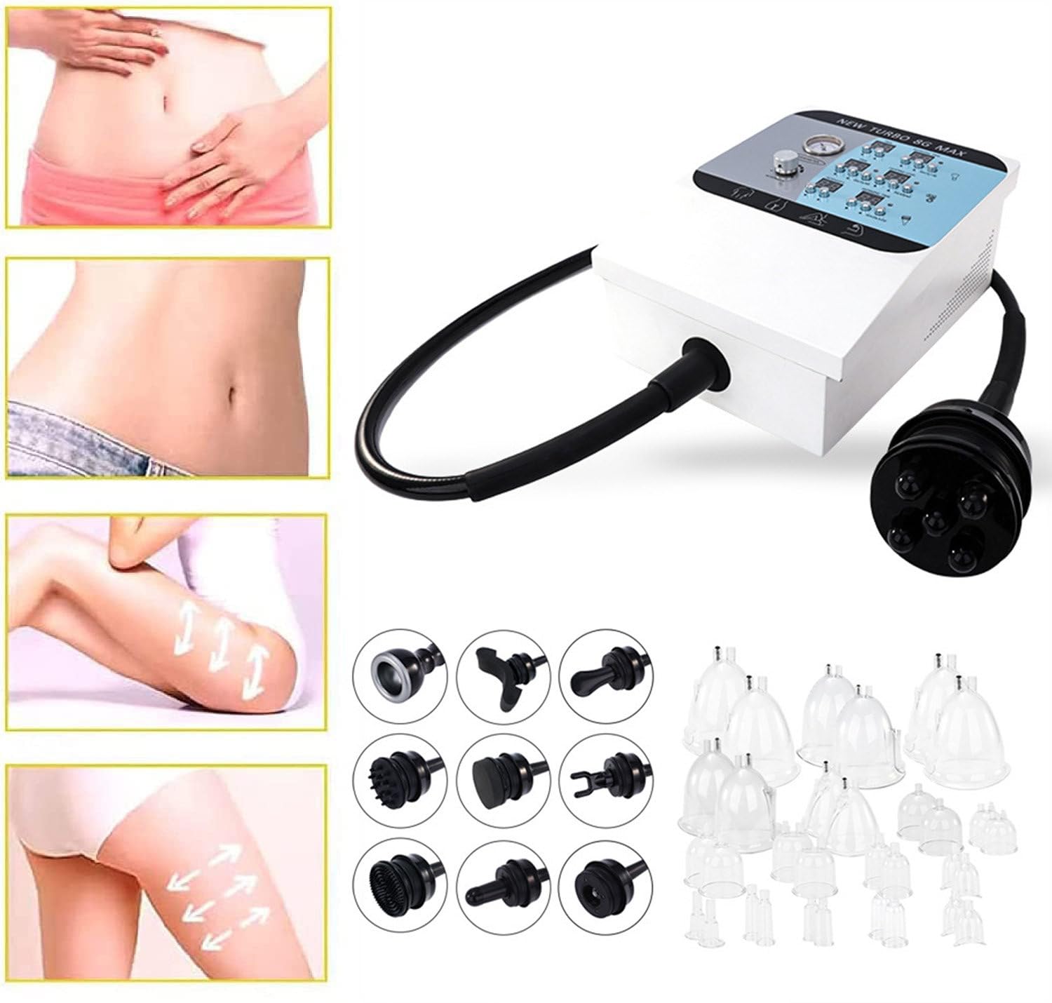 High Frequency G8 Max Elektryczny Full Body Shaper, Elektryczny Wibrujący Masażer Wyszczuplający Do Ciała, 9 ​​W 1 Maszyna Do Pielęgnacji Ciała, Z 9 Głowicą Masażującą