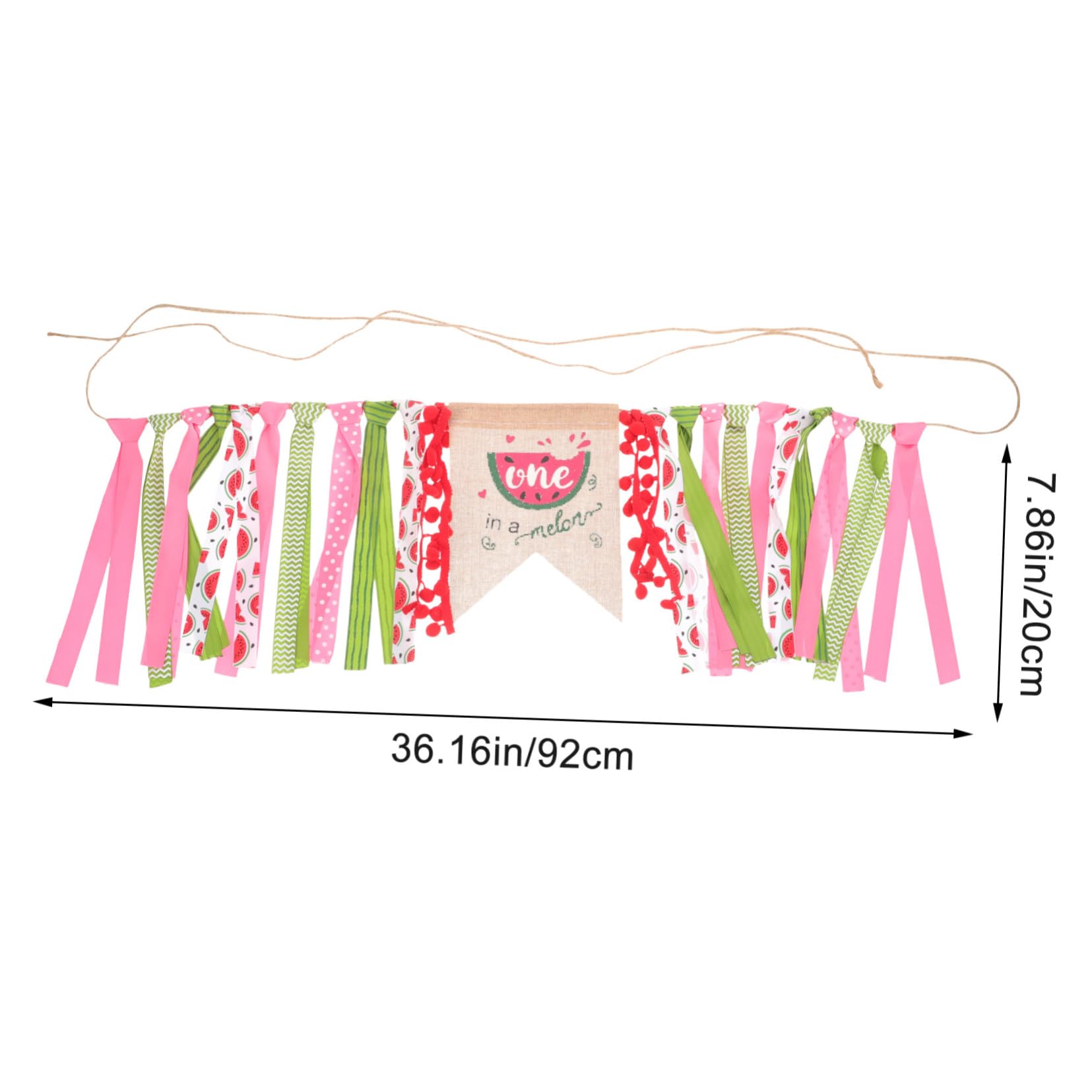 Decoración para Fiesta de Primer Cumpleaños con Guirnalda de Tela para Banderines Fáciles de para Colgar Interior y Exterior para Cumpleaños y Niña