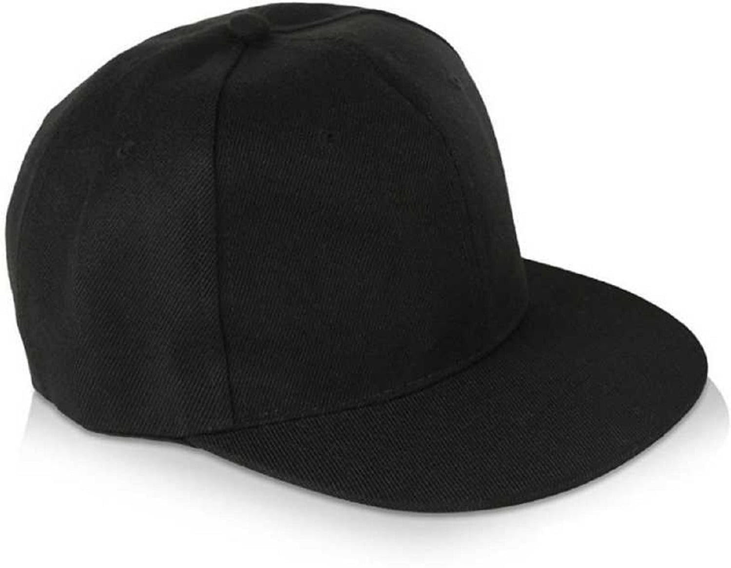 Friensdhip Store Plain Black Snapback Cap for Men, Flat Brim Hip Hop Style | Casual wear-image-39