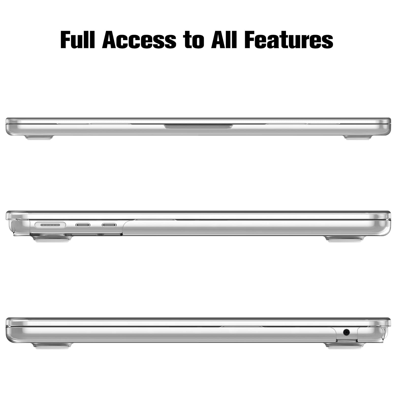 Dl3 Mobilak Compatible with MacBook Pro 15 inch Case with Retina Display Older Version A1398 Release 2015 2014 2013 2012, Protective Plastic Hard Shell Case Cover (Clear)