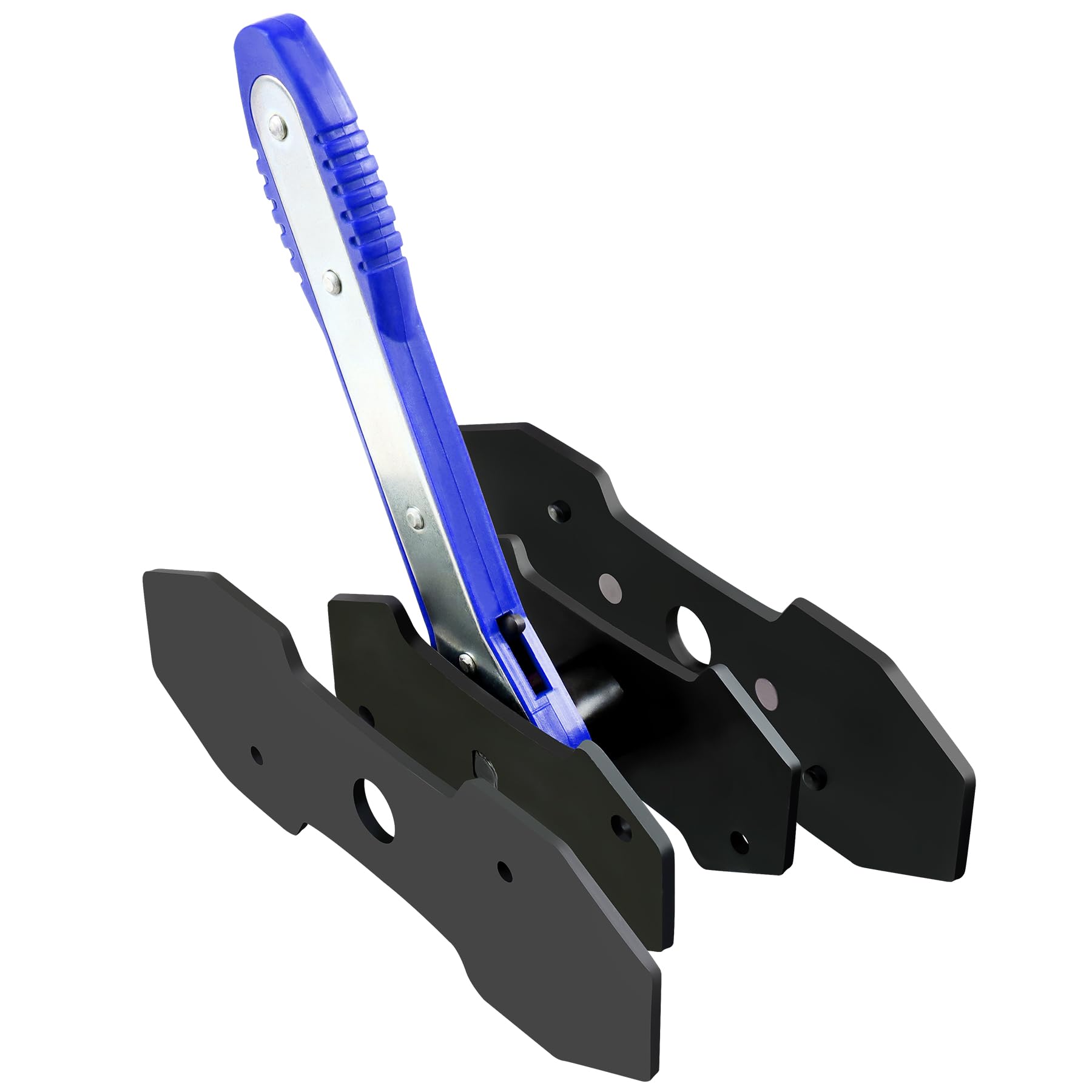 JoyFans Brake Caliper Compression Tool Set, Automotive Quad Disc Pistion Ratchet Ratcheting Press Tool, Car Brake Pads Retractor Compressor with 4PCS Spreader Plates for Brake Pump Adjustment