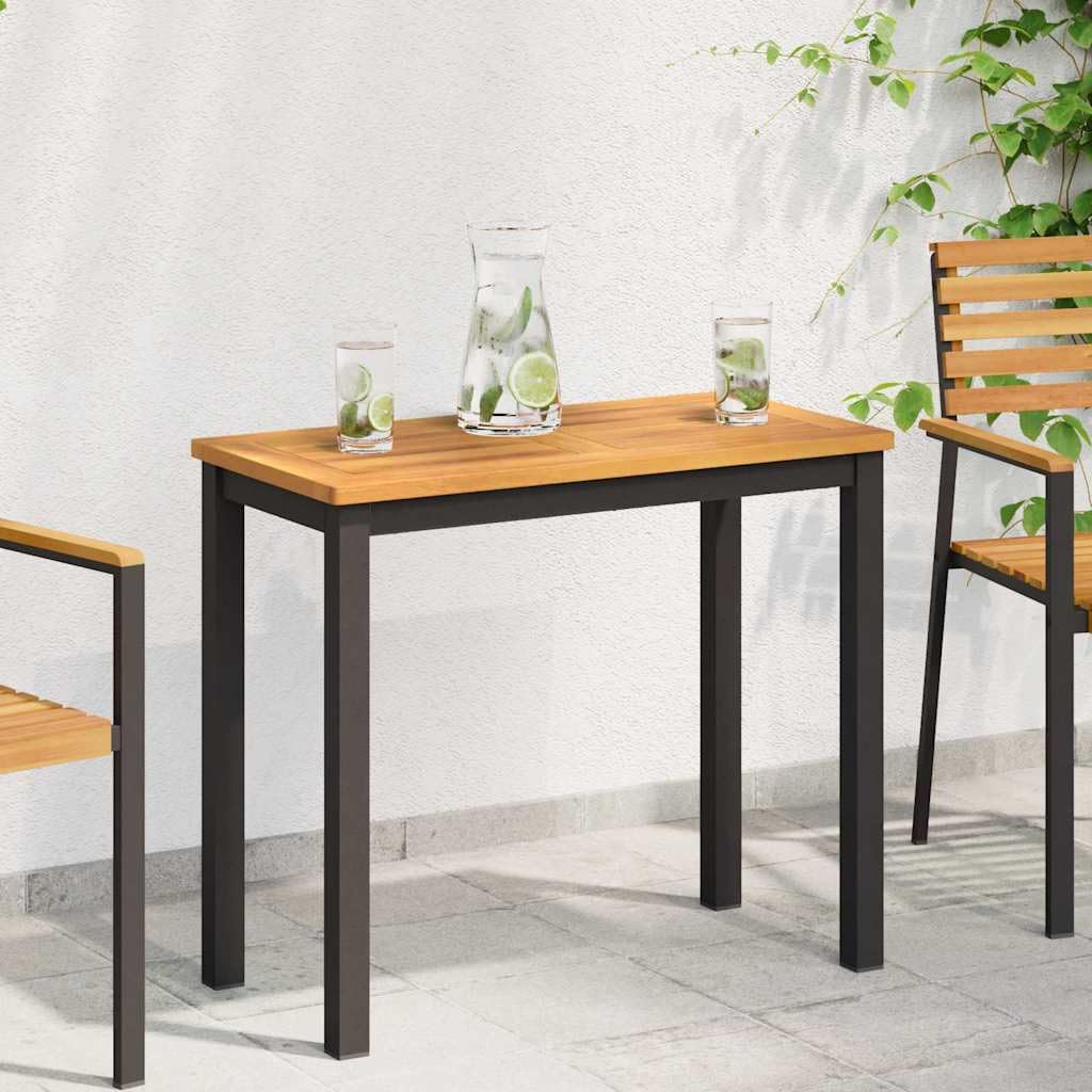 vidaXL Plateau de table Marron 100 x 50 x 2 cm Bois d'Acacia Massif, Table en bois d'acacia, surface lisse pour dîner, mobilier durable, design contemporain pour usage intérieur et extérieur, style la