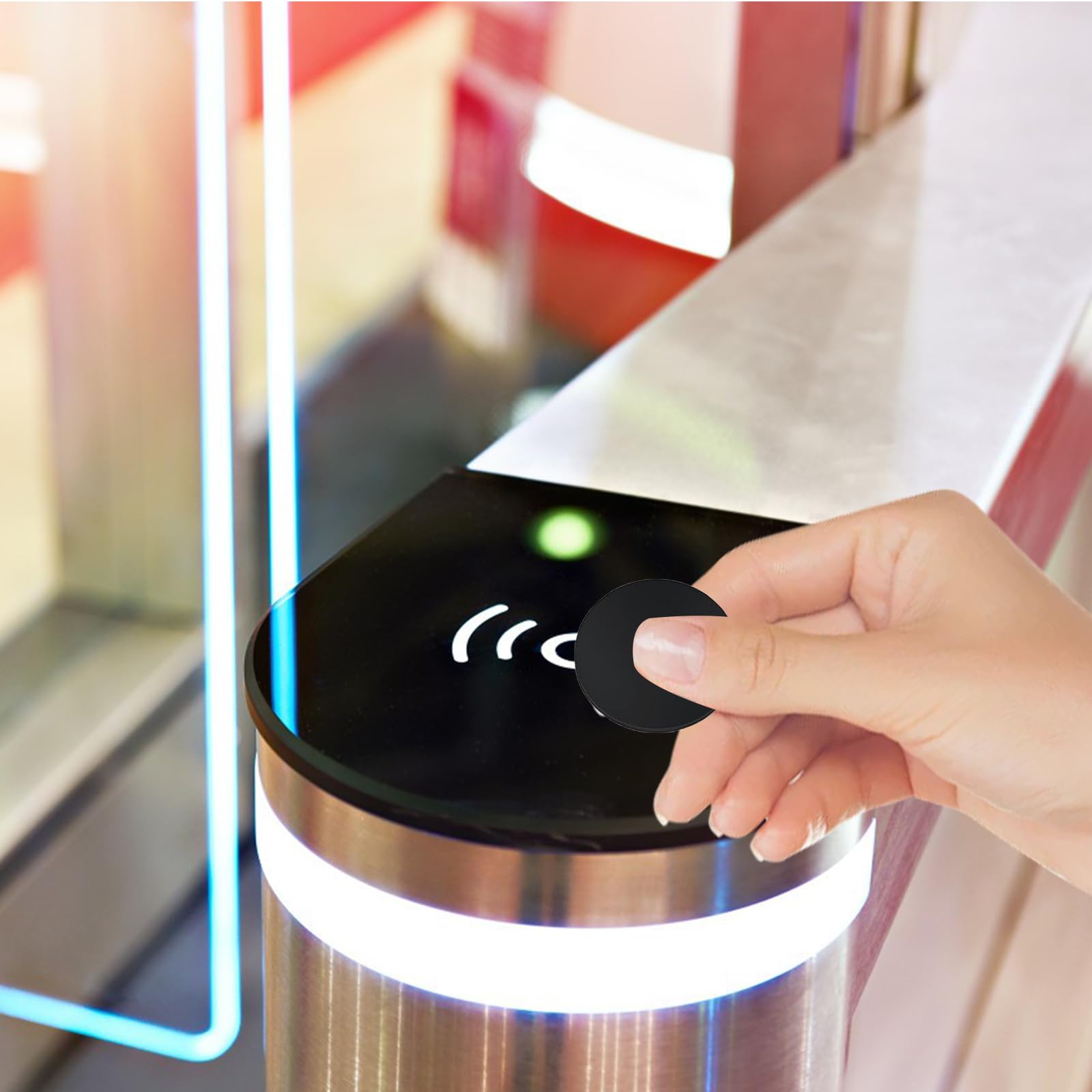 Xmart 48-Pak NFC Tag Naklejka NFC 25 mm NTAG215 NFC Karta Pusta Karta 504 Bajty NFC Tag Naklejka z Samoprzylepną Tylną Częścią Kompatybilny z Telefonami z Obsługą NFC Tagmo I Amiibo