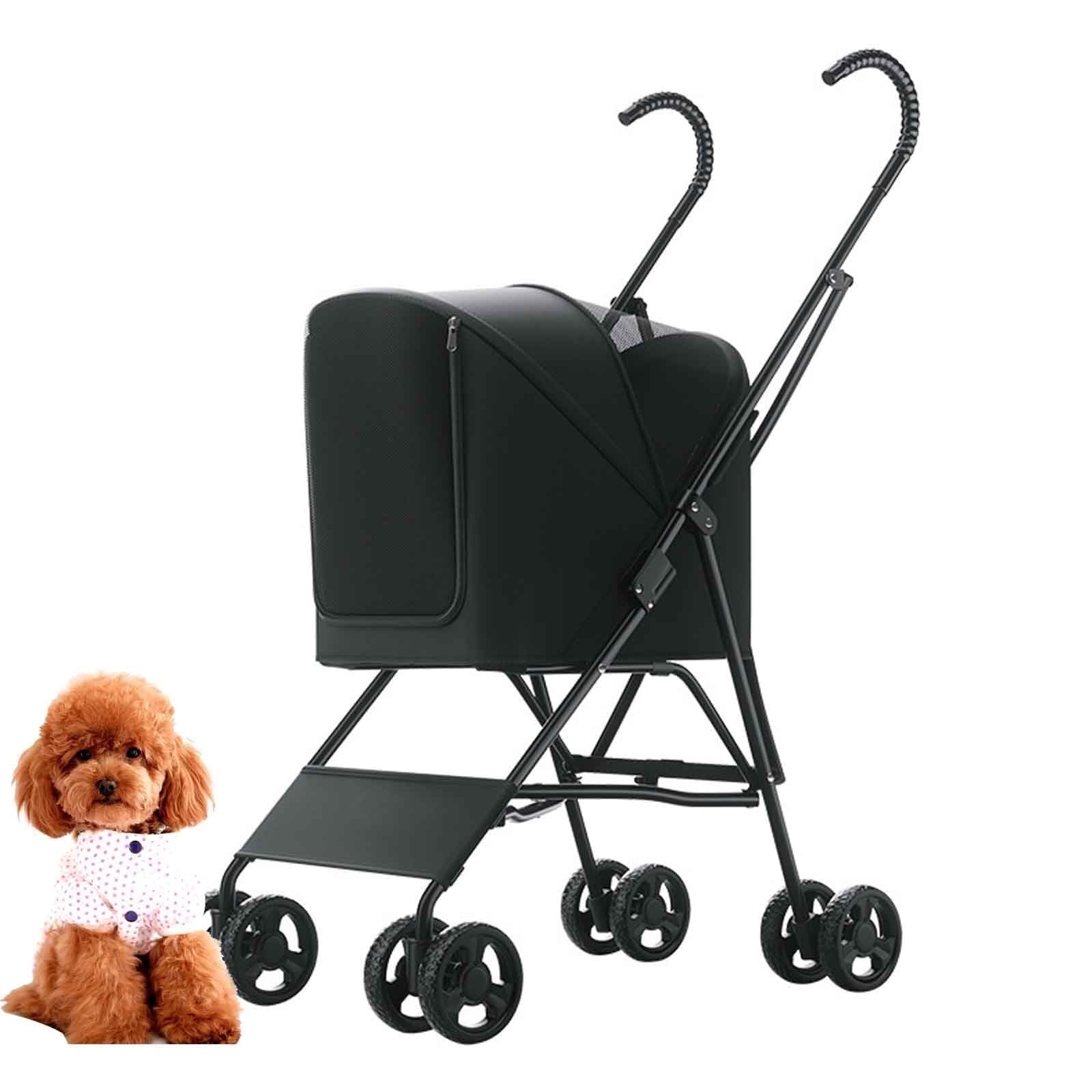 Poussette pliable chat et chien de 10 kg pour transporter un animal blessé