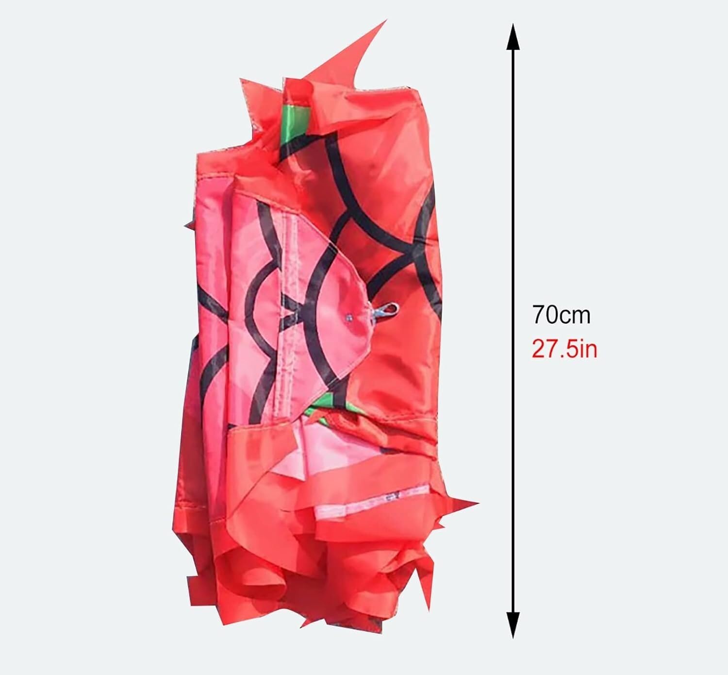 Wstążka smoka Fitness tańcząca smocza wstążka Jednostronny wzór, fitness na świeżym powietrzu(Rosso,6m/19.6ft)