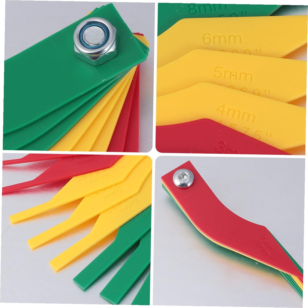 Brake Pad Scale for Car Accurate Measuring Instrument Gauge Essential Tool for Rear Brake Pads