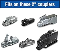 Vista 3 de Tyger Auto TG-CL2U006B Bloqueo de acoplador para acoplador de remolque de 2