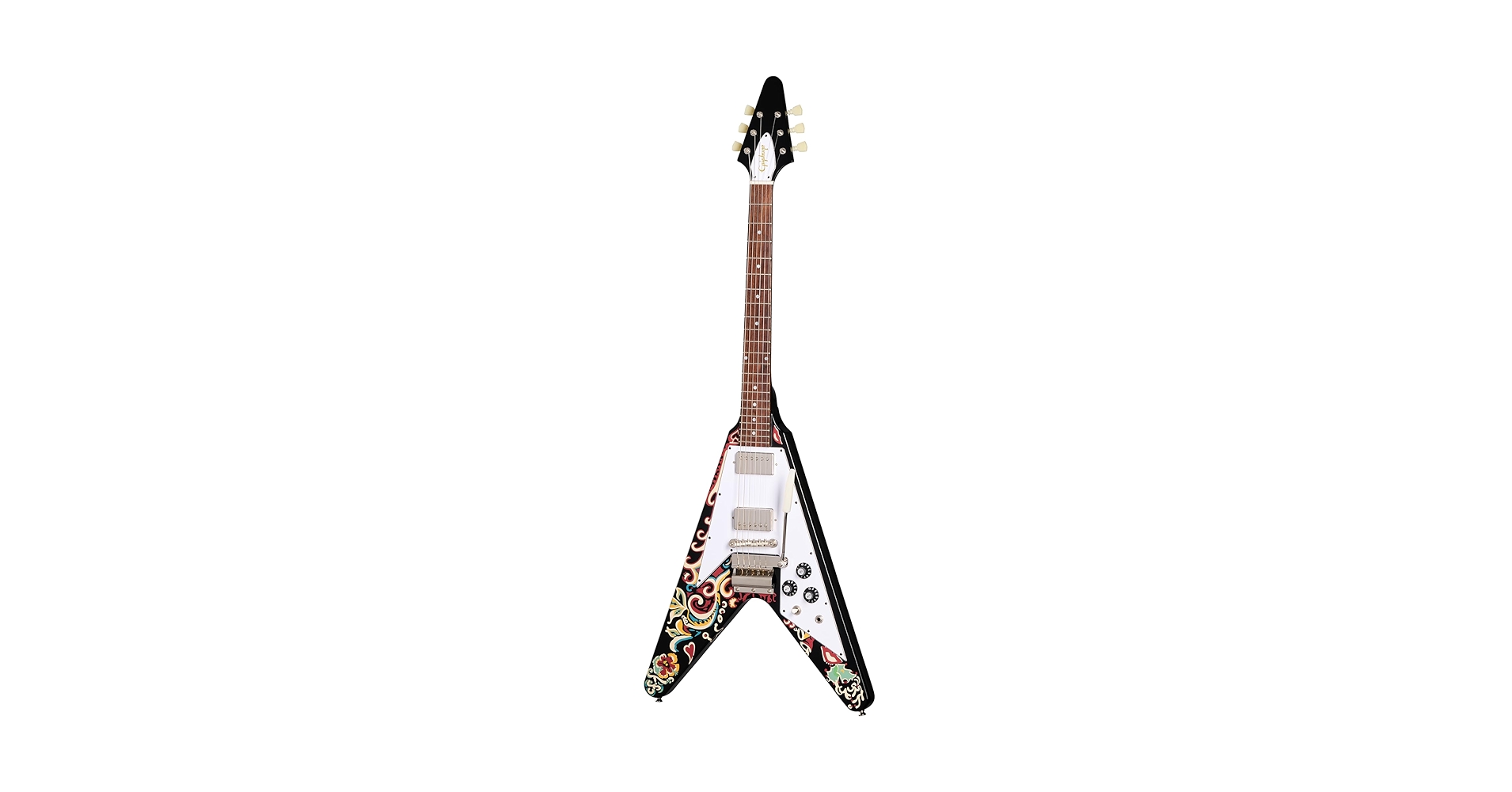 ④ EPIPHONE JimiHendrix LoveDrops FlyingV Epiphone Inspired by the Guitar Legend's Customized Flying V