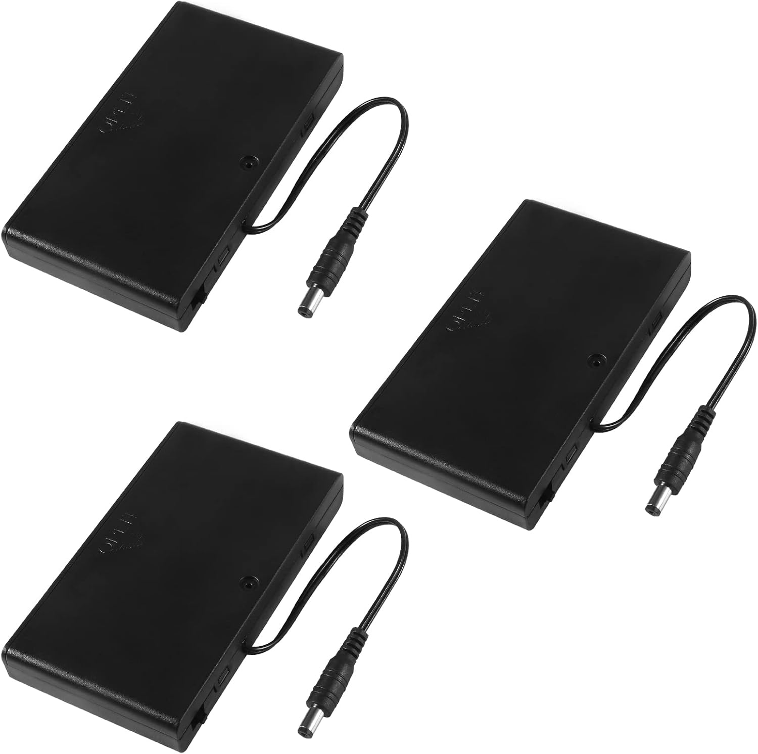 Aobao 3pcs 8x1.5V 12V AA Battery Holder Case Box with DC 5