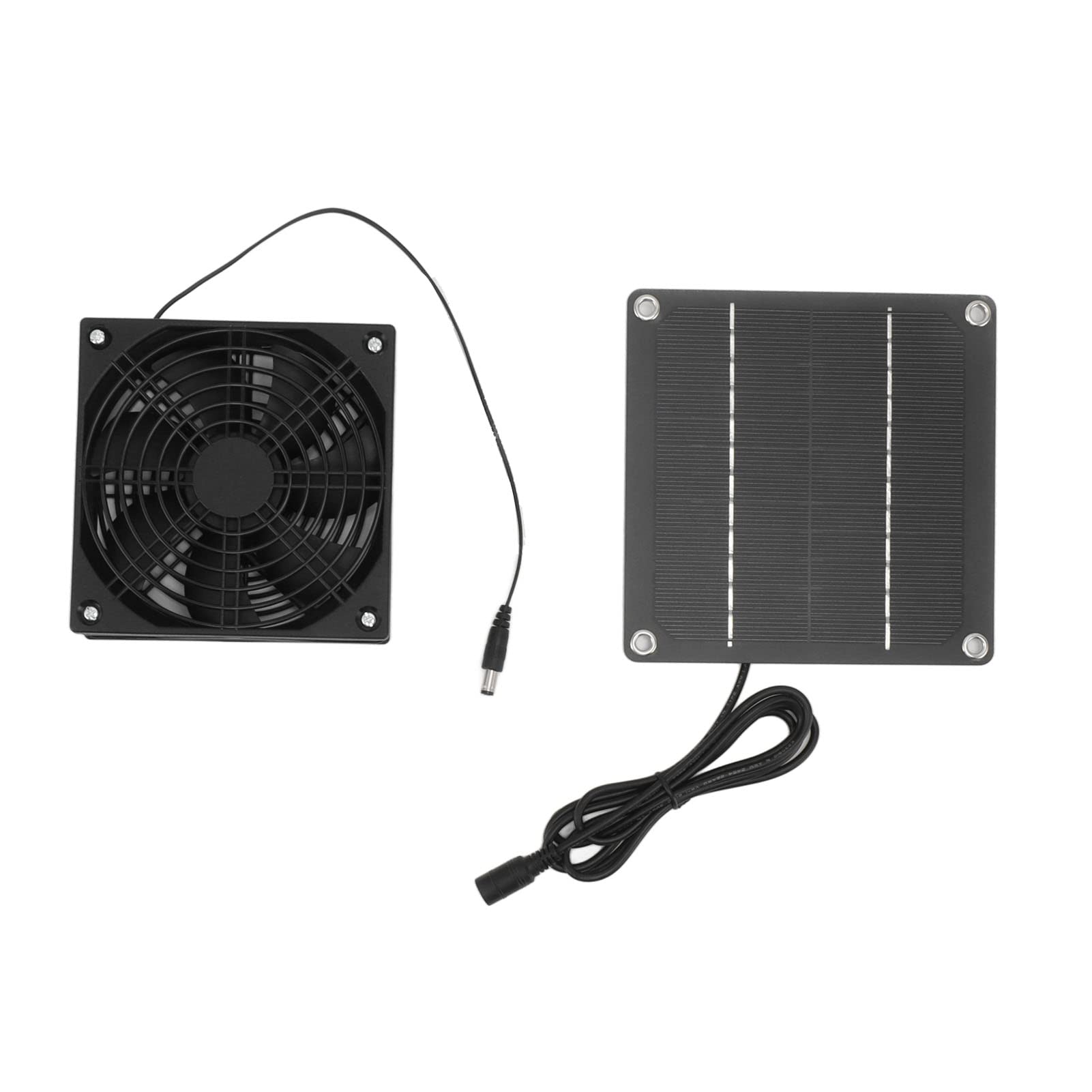 Ventilateur solaire monocristallin Pilipane 2200 TR/Min avec grille pour poulailler et serre