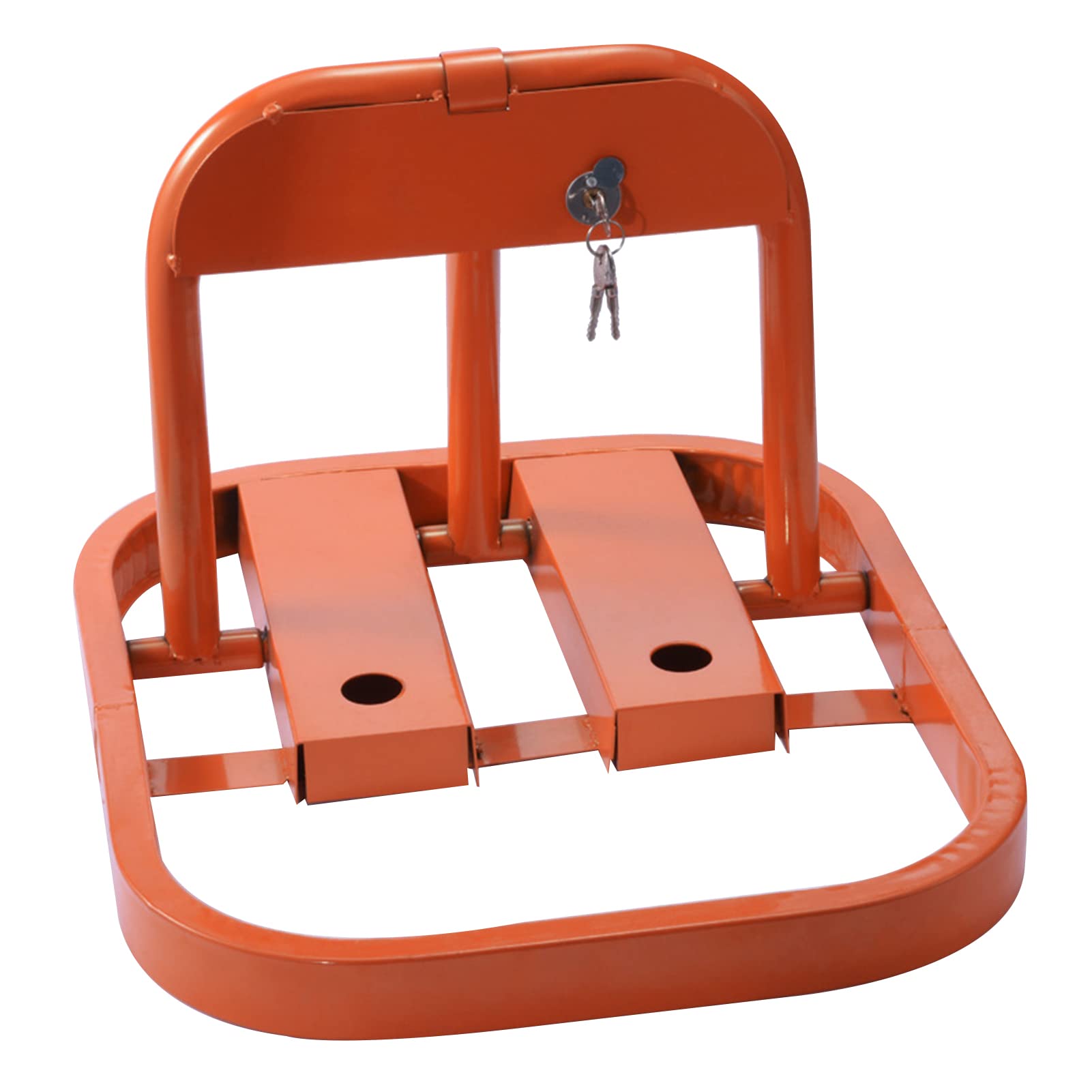 Car Parking Space Lock, Large Scale Folding Parking Barrier, Manual Parking Space Lock, Heavy Duty Parking Spaces Placeholder, 550 x 450 x 350mm (Style 1)