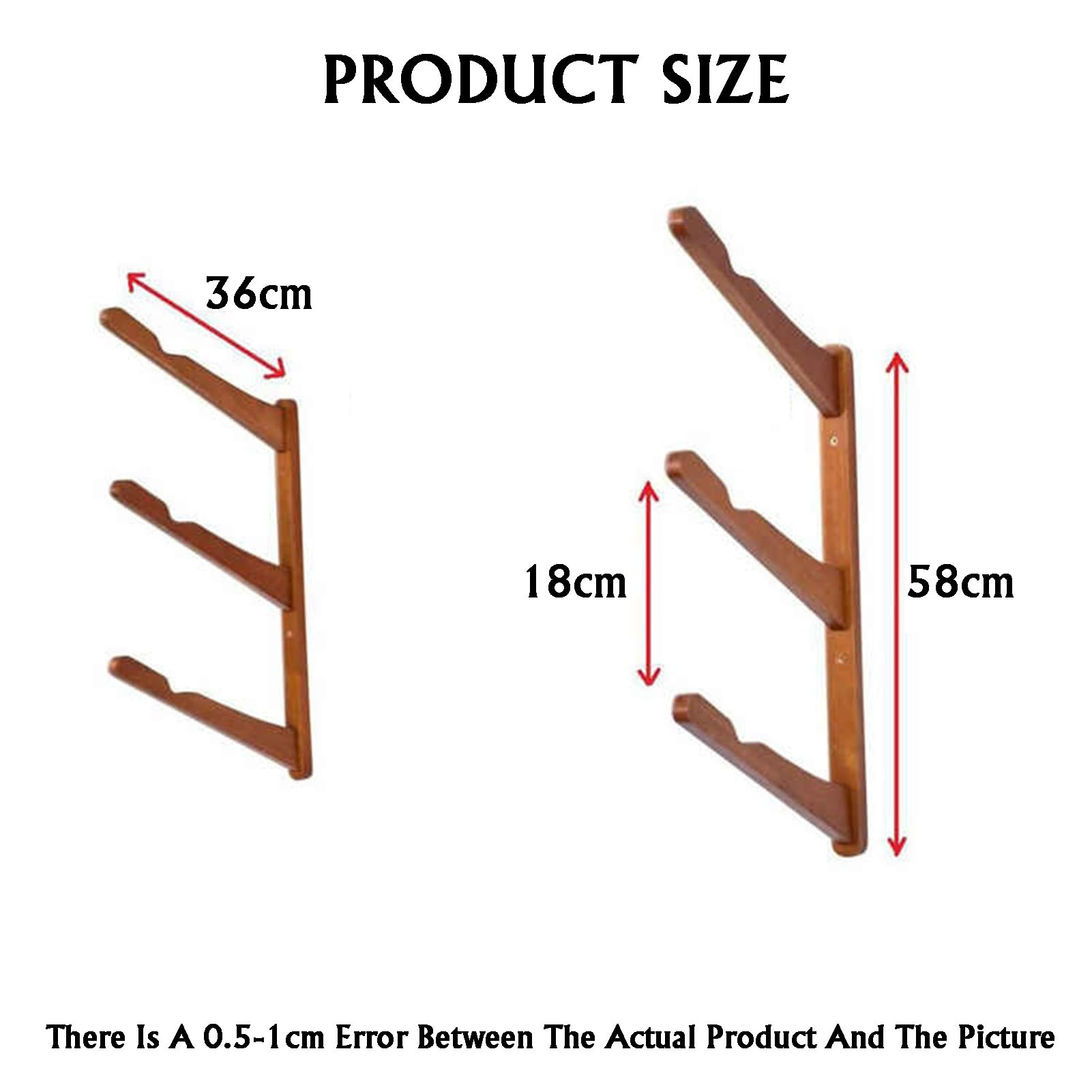 Étagère murale de rangement pour planche de surf ou de ski - En bois - Capacité de 15 kg - Gain de place