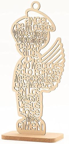 12 alas de ángel de la guarda (24 pulgadas) de madera para niño y niña con soporte, corte láser, centro de mesa de bautismo, quinceañera de primera