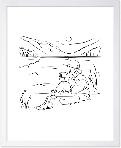 Miniatura 323 de Poster Master Póster de peonías – Estampado de flores retro – Ilustración floral – Ilustración en blanco y negro – Diseño de línea y abstracto –