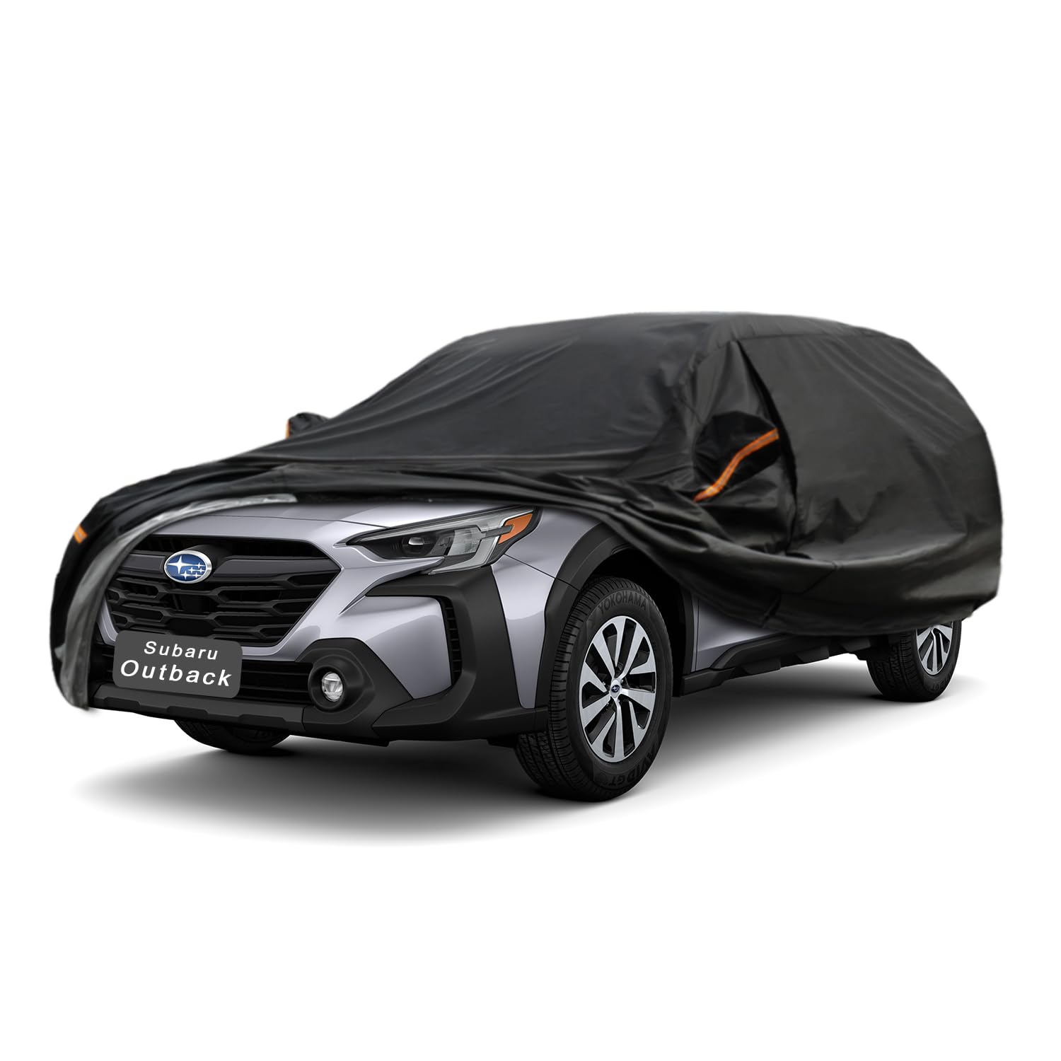GUNHYI 7 Layers SUV Car Cover Custom Fit Subaru Outback (1994-2025) | All-Weather Waterproof Heavy-Duty Fabric, scratch-proof cotton lining, outdoor sun/rain/snow/wind/dust protection.