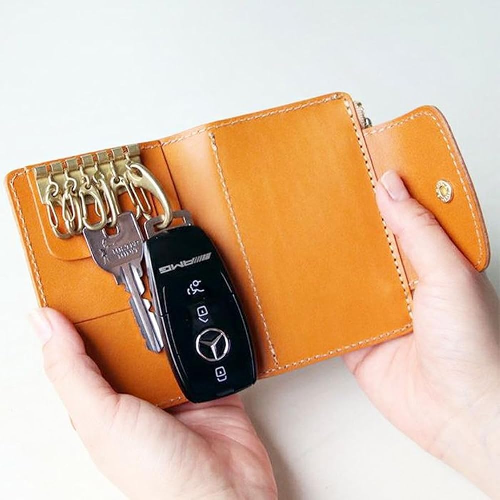 Amazon | [ポルコロッソ] キーケース 小銭入れ 付き メンズ 本革小銭