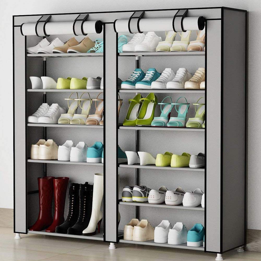Witte Klassieke Schoenenkast Met 2 Kantelende Deuren - 60cm Breed, 80cm Hoog, Met Mat Witte Face Witte Klassieke Schoenenkast Met 2 Kantelende Deuren - 60cm Breed, 80cm Hoog, Met Mat Witte Face