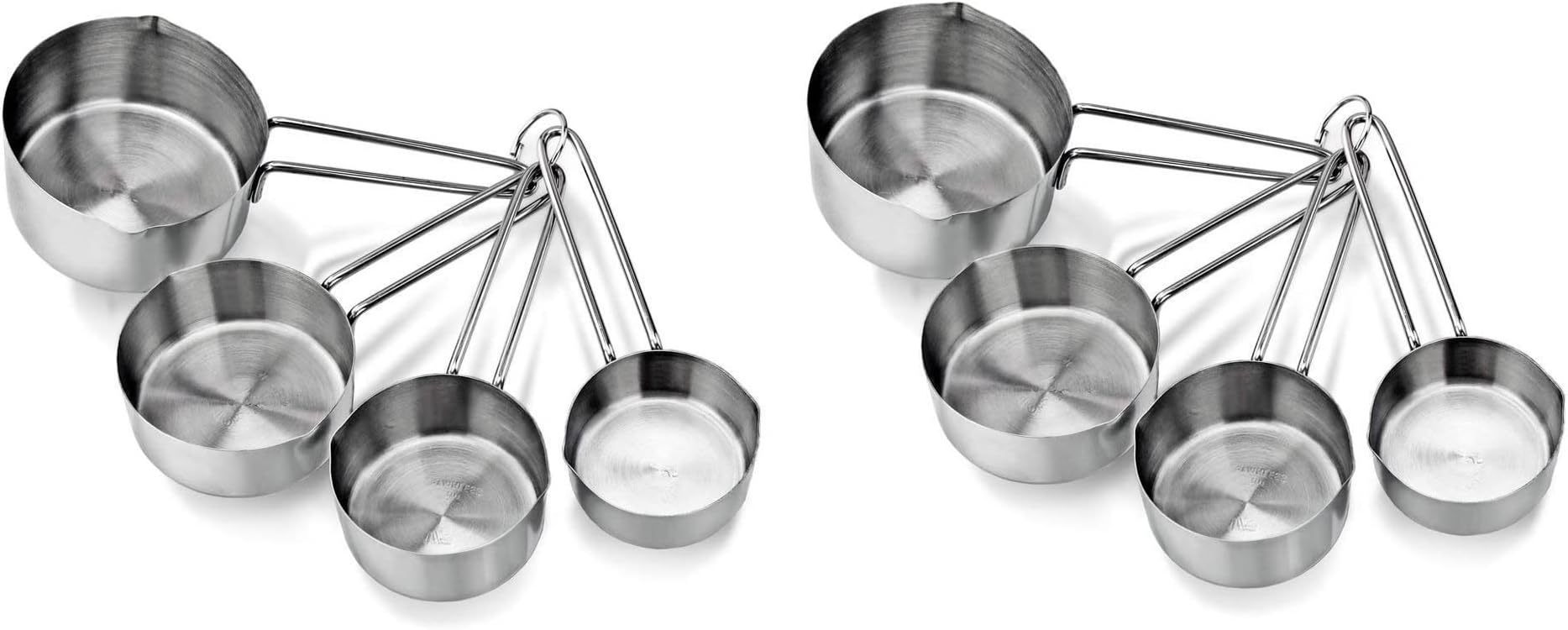 Dynore Stainless Steel Wire Measuring Cup Set for Cooking and Baking- Set of 2