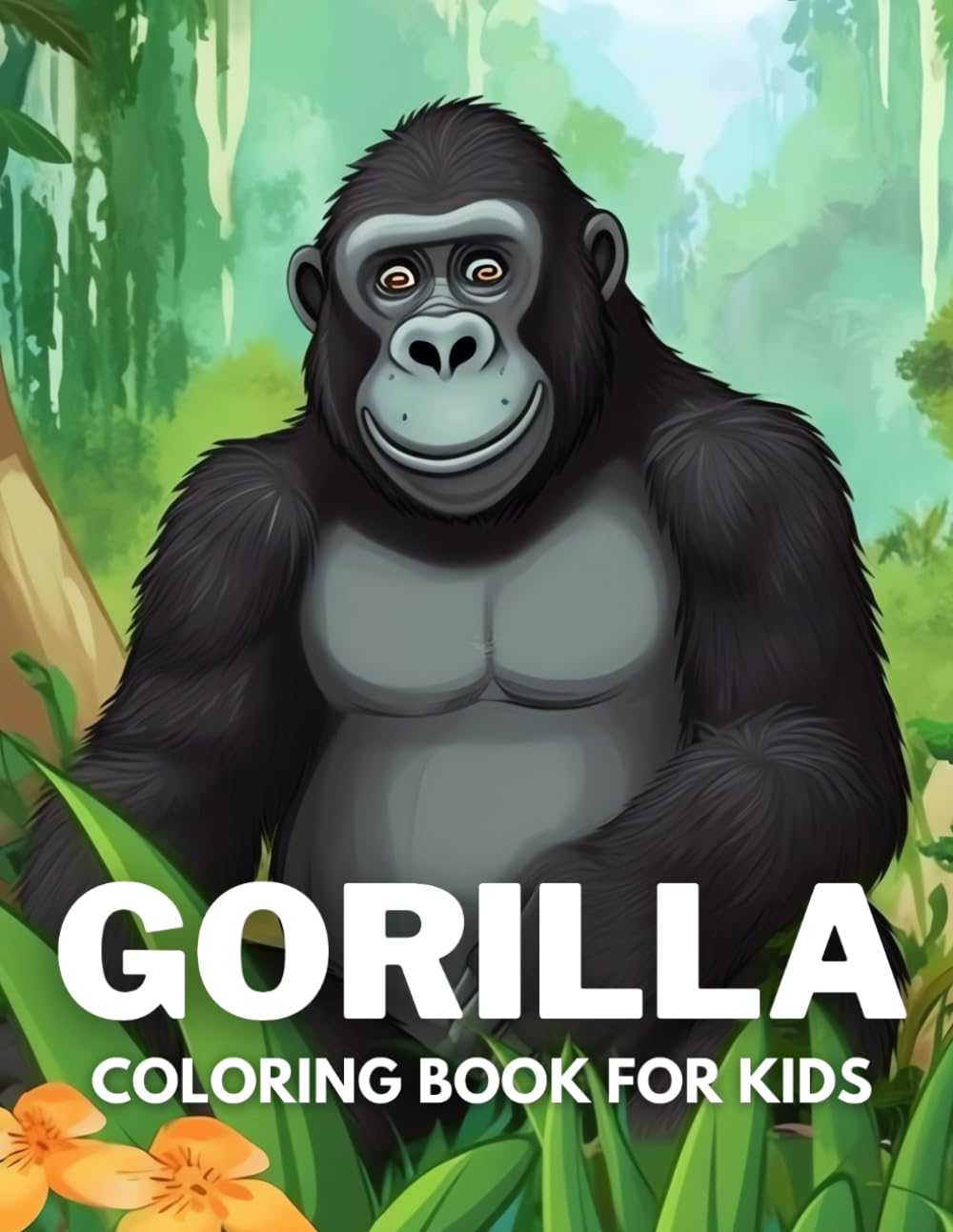 Gorilla Coloring Book For Kids: +40 Fun And Easy Drawings Of Cute Gorilla To Color For Kids, Boys And Girls Who Love Gorilla, Stressrelief Relaxing