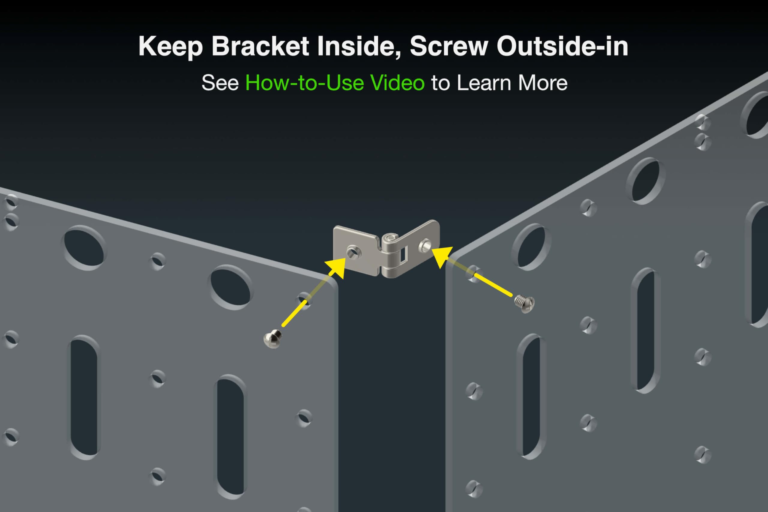 GuineaLoft™ H2 Hinge Set - 2-Hole Hinge Set w/ 6 Hinges and 12 Screws - Guinea Loft Exclusive