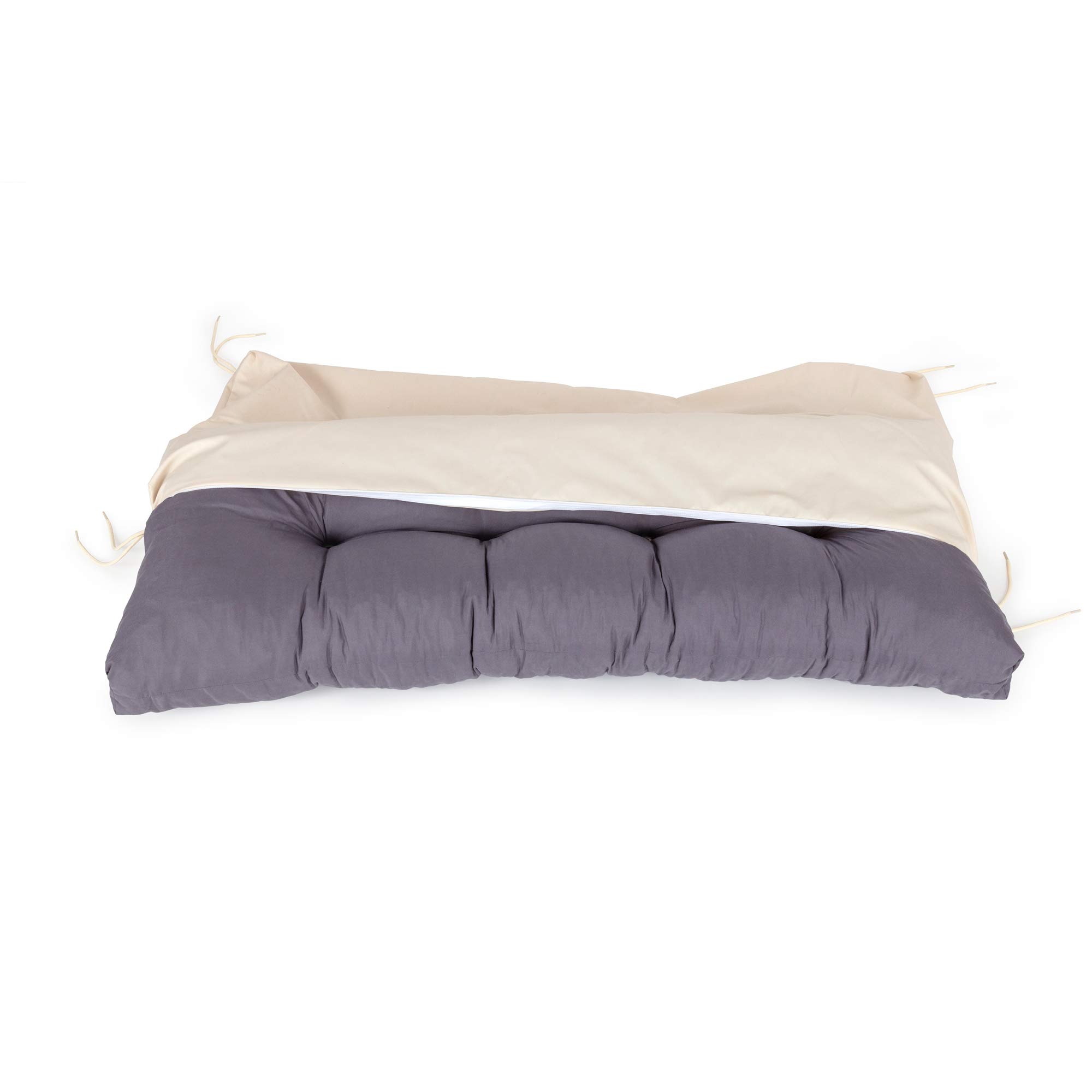 Spatium Cojines para Bancos Funda desenfundable, Impermeable 30 tamaños para Elegir de 7 Colores(110 x 40 x 10cm Beige)