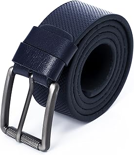 حزام مصمم من الجلد للرجال (1025) مع مشبك إغلاق مريح وأنيق، مقاس مناسب تماما