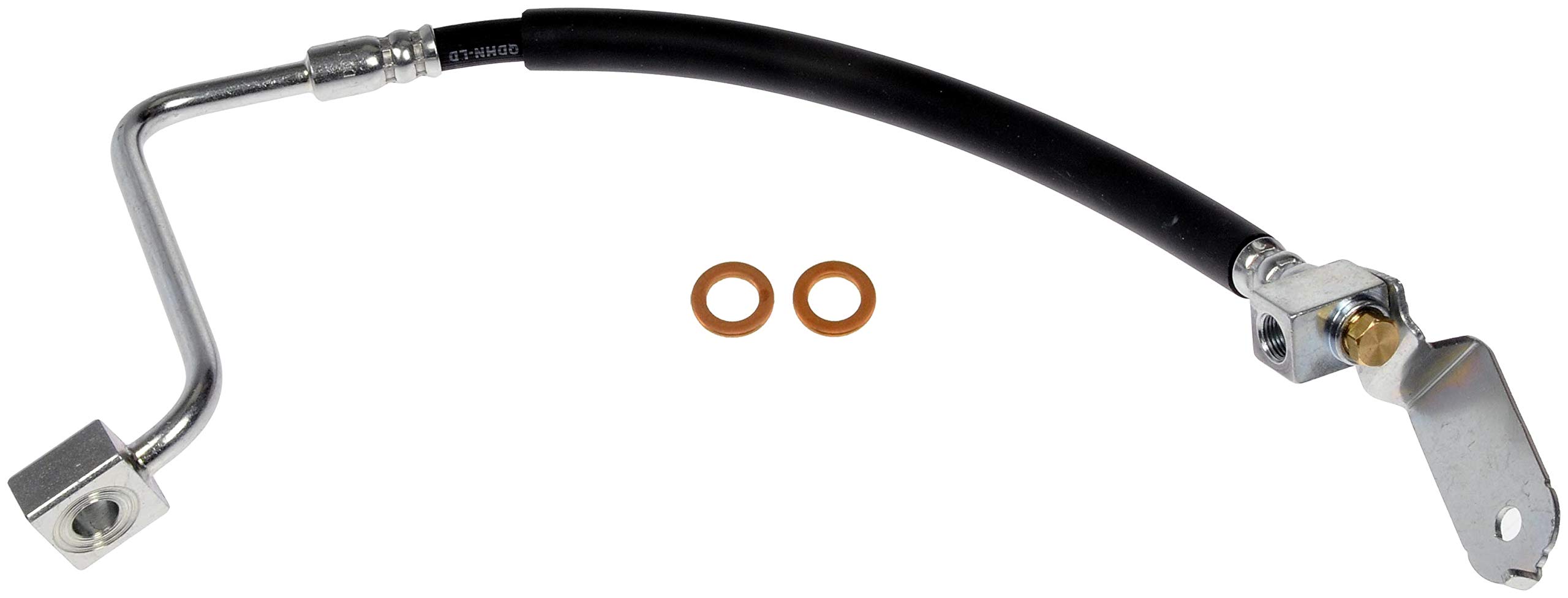 Brake Hose - Brake Hydraulic Hose - Brake Line - This automotive brake hydraulic hose was precision-engineered to match the fit, function and performance of the original brake hose on specific vehicles and positions to ensure safe, long-lasting durability as part of a complete brake repair. - Chrysler 300 2020-14, Dodge Challenger 2020-15, Dodge Charger 2018-16, Dodge Charger 2014 - Dorman H622394 Rear Driver Side Brake Hydraulic Hose Compatible with Select Chrysler/Dodge Models