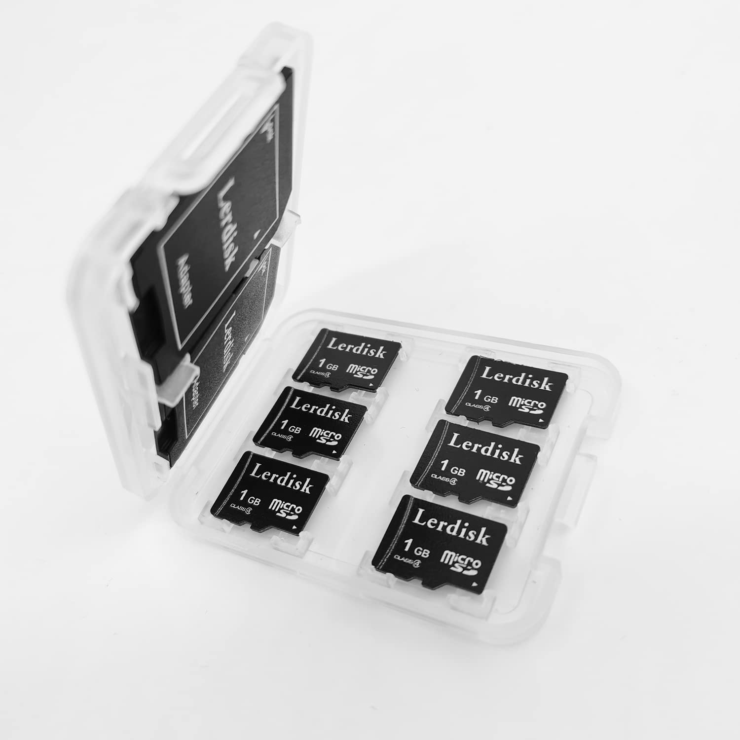 Factory Wholesale - Scheda micro SD da 1 GB, confezione da 6 pollici, microSD sfusa con adattatore SD prodotto da licenza autorizzata (1 GBX6)