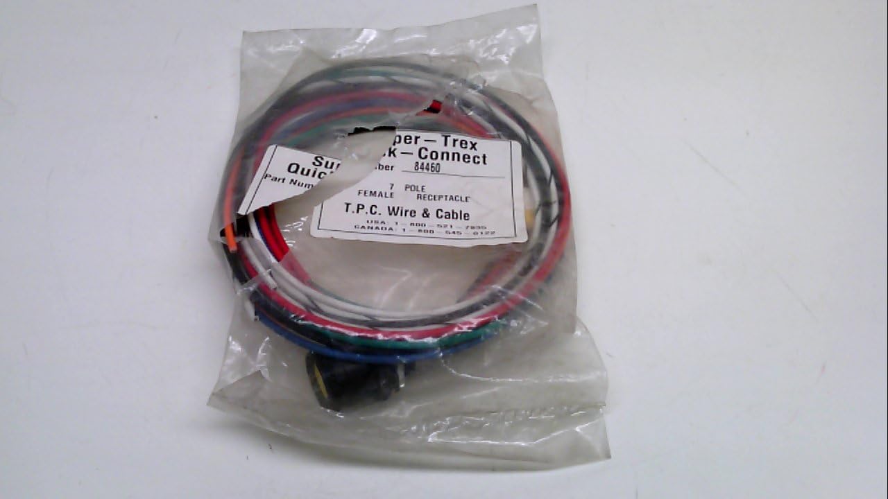 Tpc Wire and Cable 84460, Cable, 4 Feet, Female, Straight, 7Pole, 84460