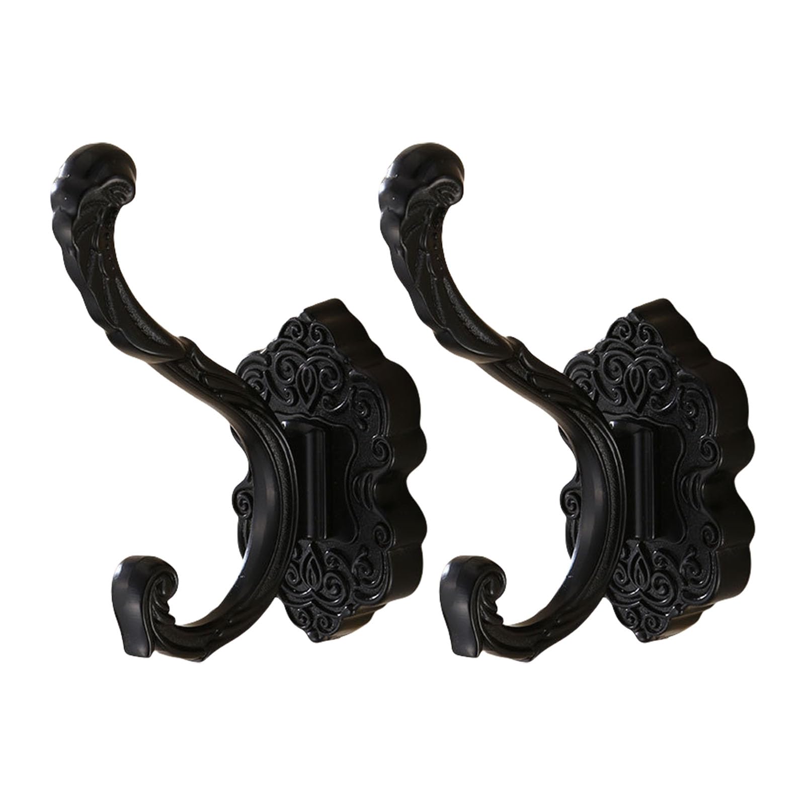 Msioytog Black Space Saving Door Back Hook Rustproof Alloy Wall Friendly Installation For Apartments Dorms Closet Organization Minimalists Door Hanger