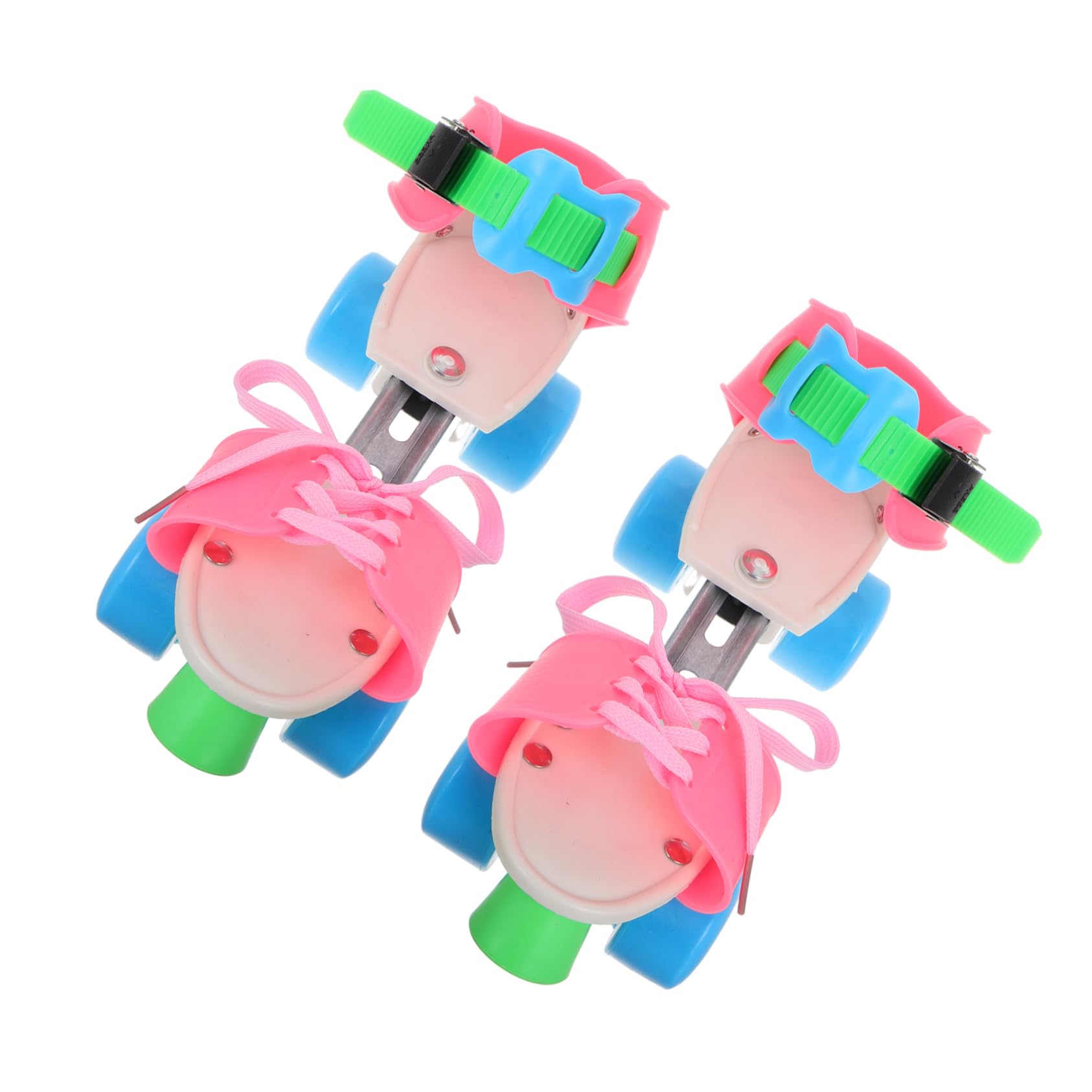 BIUDECO Adjustable Size Toddler Roller Skates Kids Quad Skates for Boys Girls with Safety Comfort