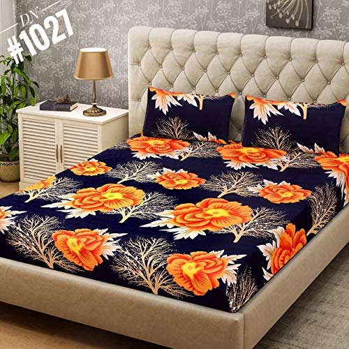 Cool Dealzz one King Size bedsheet with Two Jambo Pillow Cover