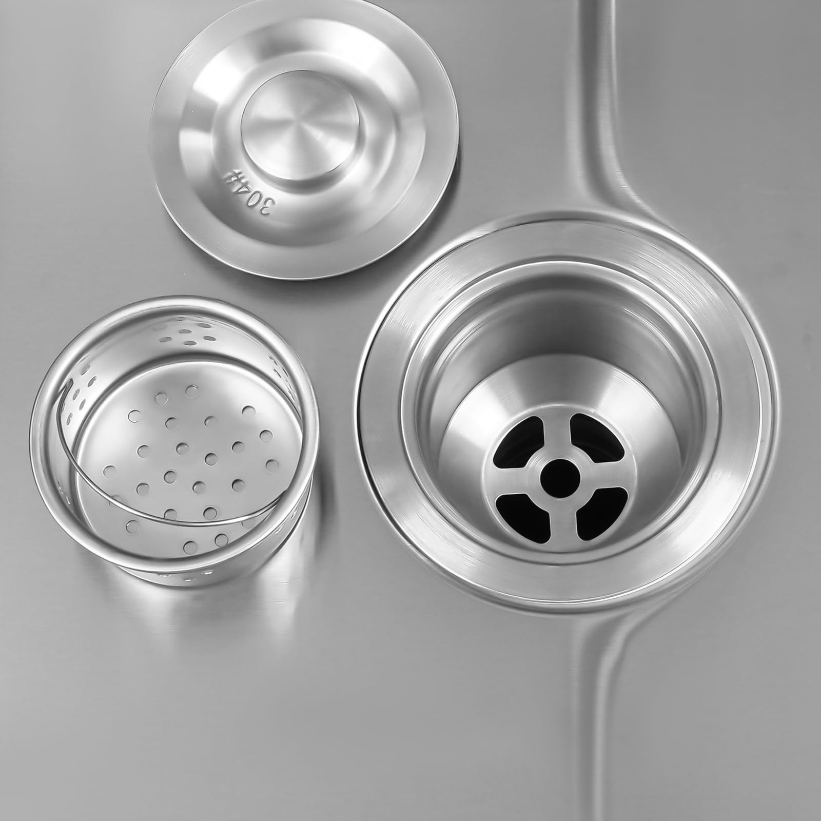 Lavabo indipendente in acciaio inox 45 x 41 x 75 cm freestanding lavello esterno con rubinetto per esterni, interni, cucina, ristorante