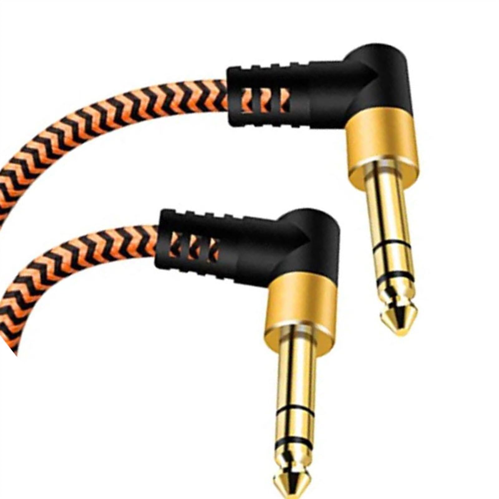 Cavi per strumenti Cavo Stereo Bilanciato Da 6,35 Mm A 6,35 Mm, Angolo Di Piegatura Da 1/4 A 1/4 Cavo Per Amplificatore Per Chitarra E Tastiera(300Cm)