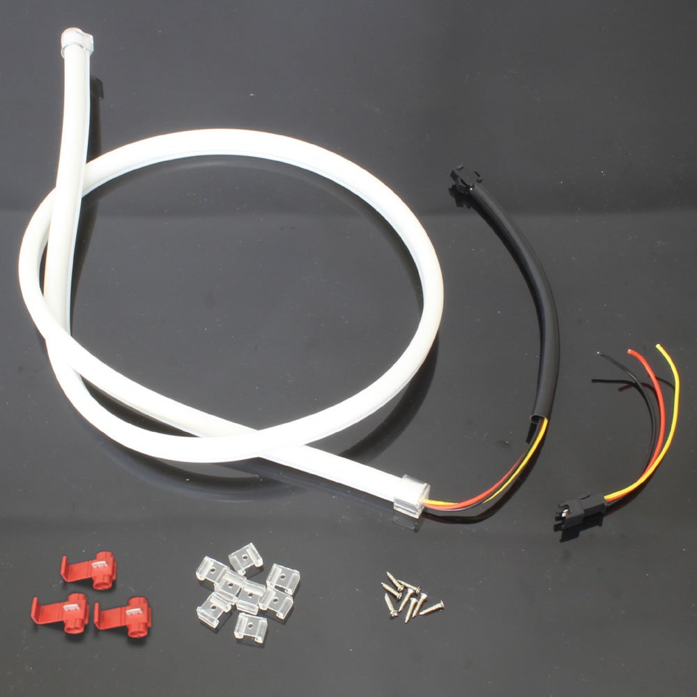 Amazon | 汎用 シリコンチューブ LED ライト ホワイト 90cm | LED