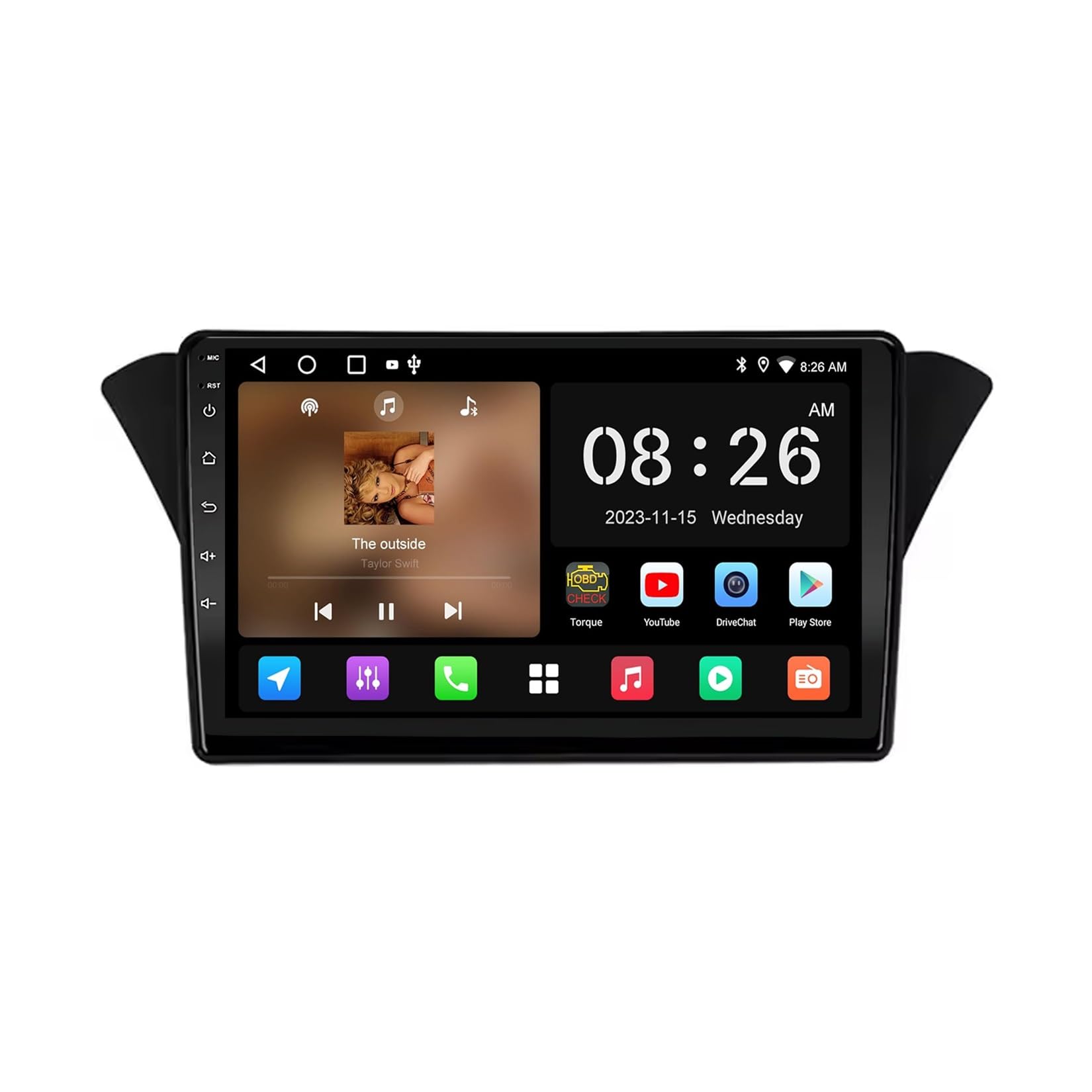 Ekran Carplay dla Hyundai Rohens Genesis 2012 Przenośne Radio Samochodowe Z Ekranem Dotykowym Hd, Funkcją Mirror Link I Carplay;, 8 Rdzeń 6G+128G