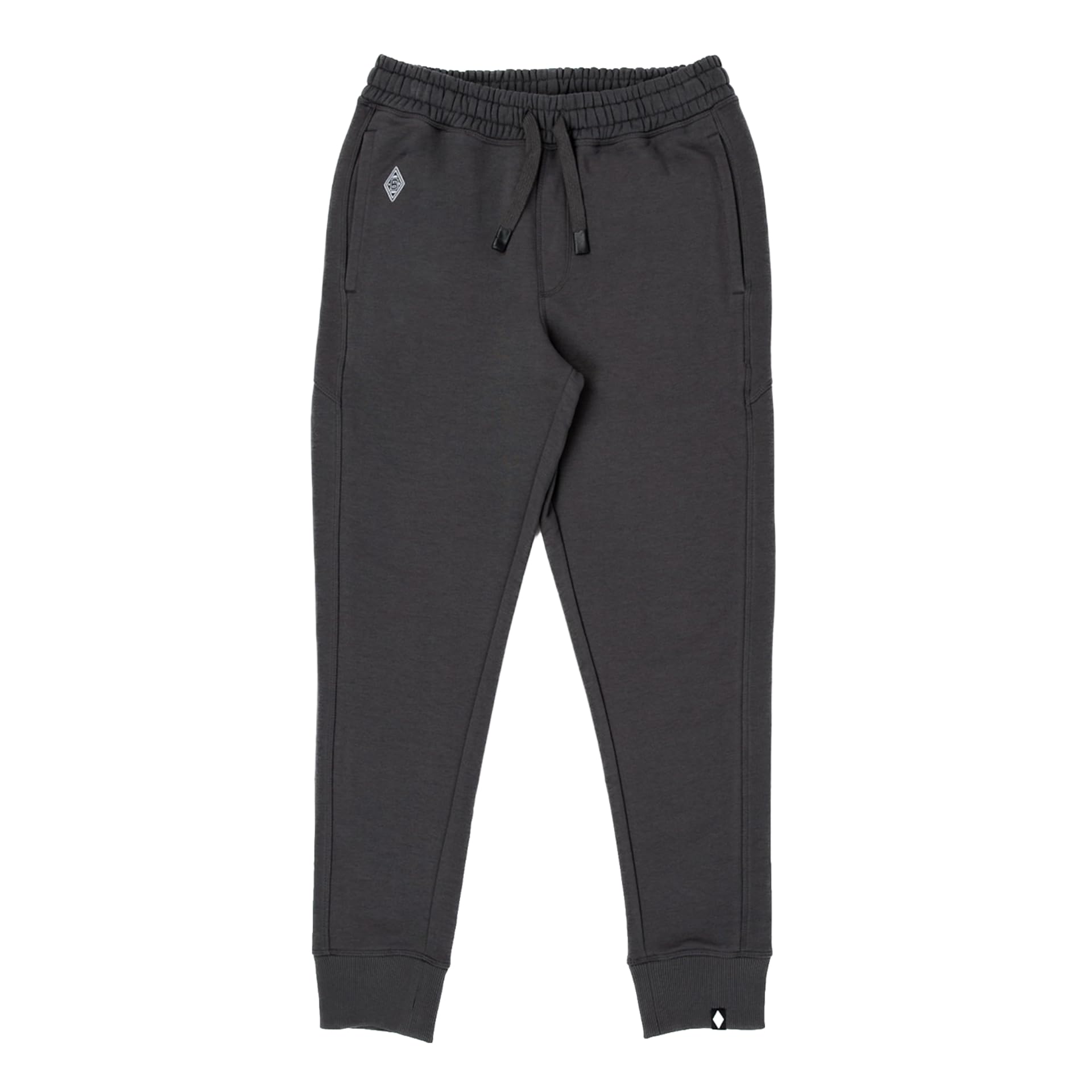 Borussia Mönchengladbach Sweathose Emblem Dark Grey | Offizieller Fanartikel Fohlenshop | Jogginghose mit gesticktem Vereinslogo