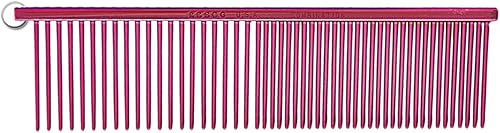 Miniatura 2 de Resco Peine profesional antiestático para el mejor perro, gato, mascotas, espaciado entre dientes medianos y gruesos, pasadores de 1.5 pulgadas