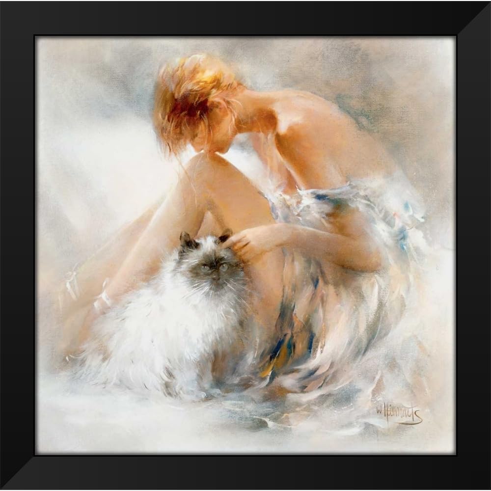 Amazon.com: ArtDirect Haenraets, Willem 20x20 Black Modern Framed