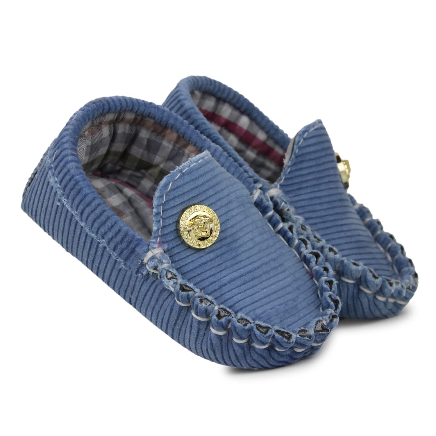 Neska Moda 6 To 12 Months Baby Boys Corduroy Loafer Booties (Blue)-BT1255 (B09WY1MW5Y) Amazon Price History, Amazon Price Tracker