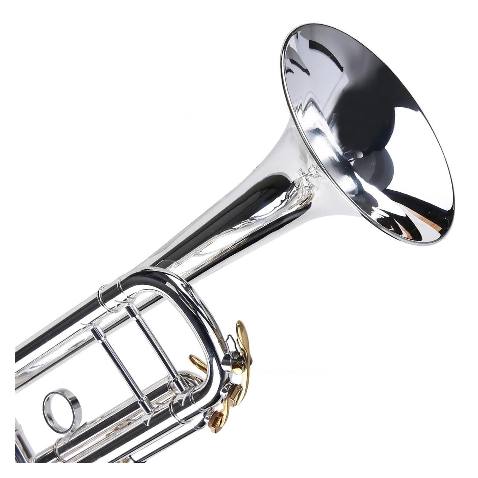 trąbka instrument Profesjonalna Trąbka Bb Materiał Mosiężny Posrebrzana Powierzchnia Piękny Instrument Dęty Z Ustnikiem 5C