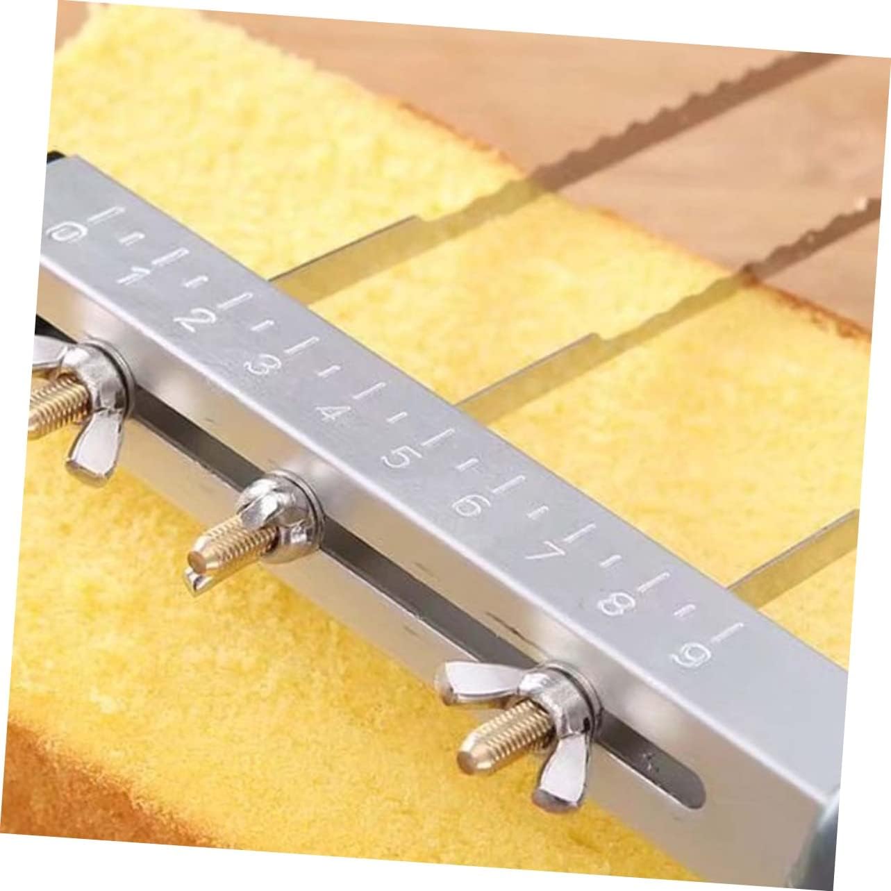Veemoon Djustable 3 Cake Slicer Tool Interlayer Cake Leveler Easy to Clean for DIY Baking Pastry