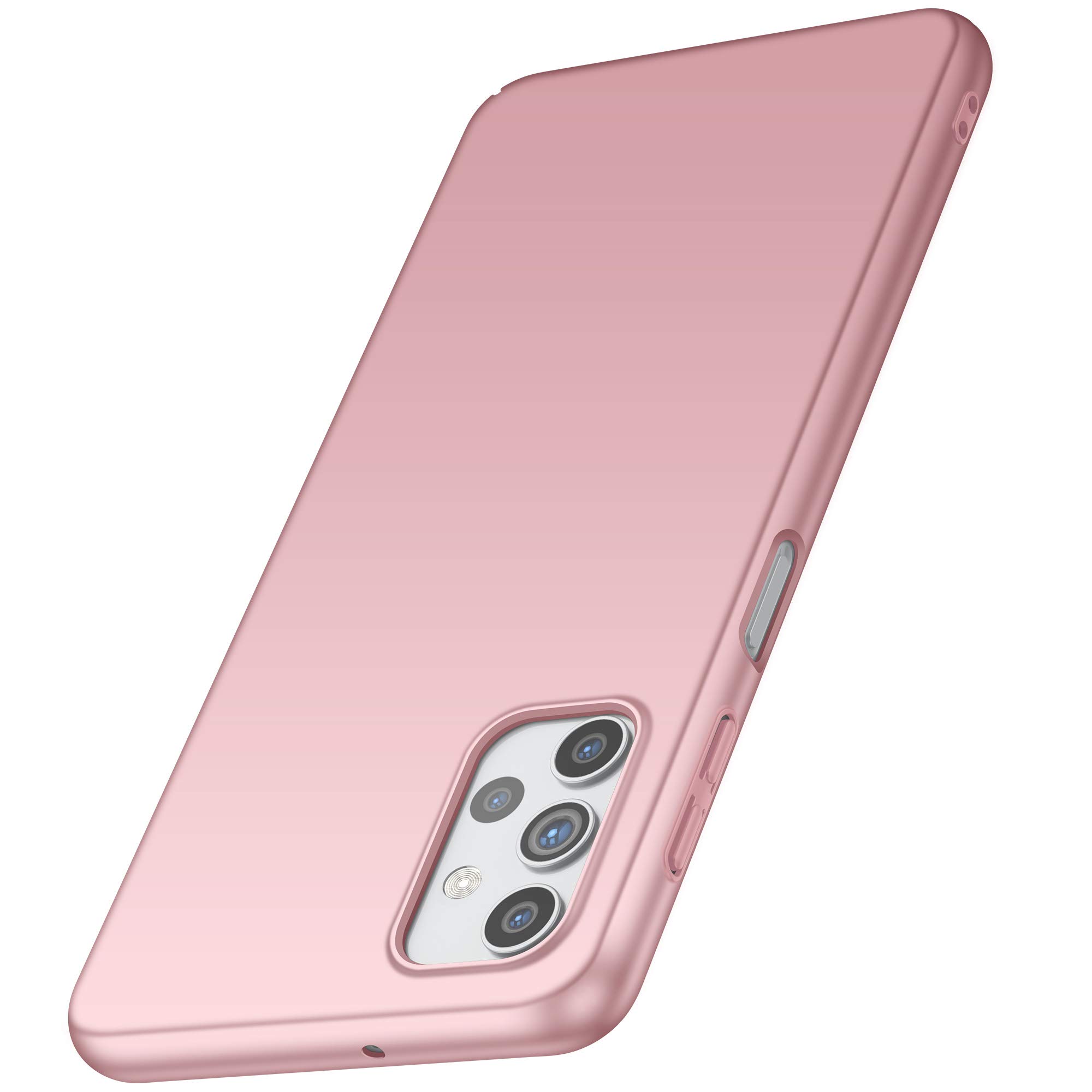 Arkour Compatible with Samsung Galaxy A32 5G Case, [Ultra-Thin & Lightweight] Matte Texture Hard Plastic Stylish Protective Slim Cover for Samsung Galaxy A32 5G (Rose Gold)