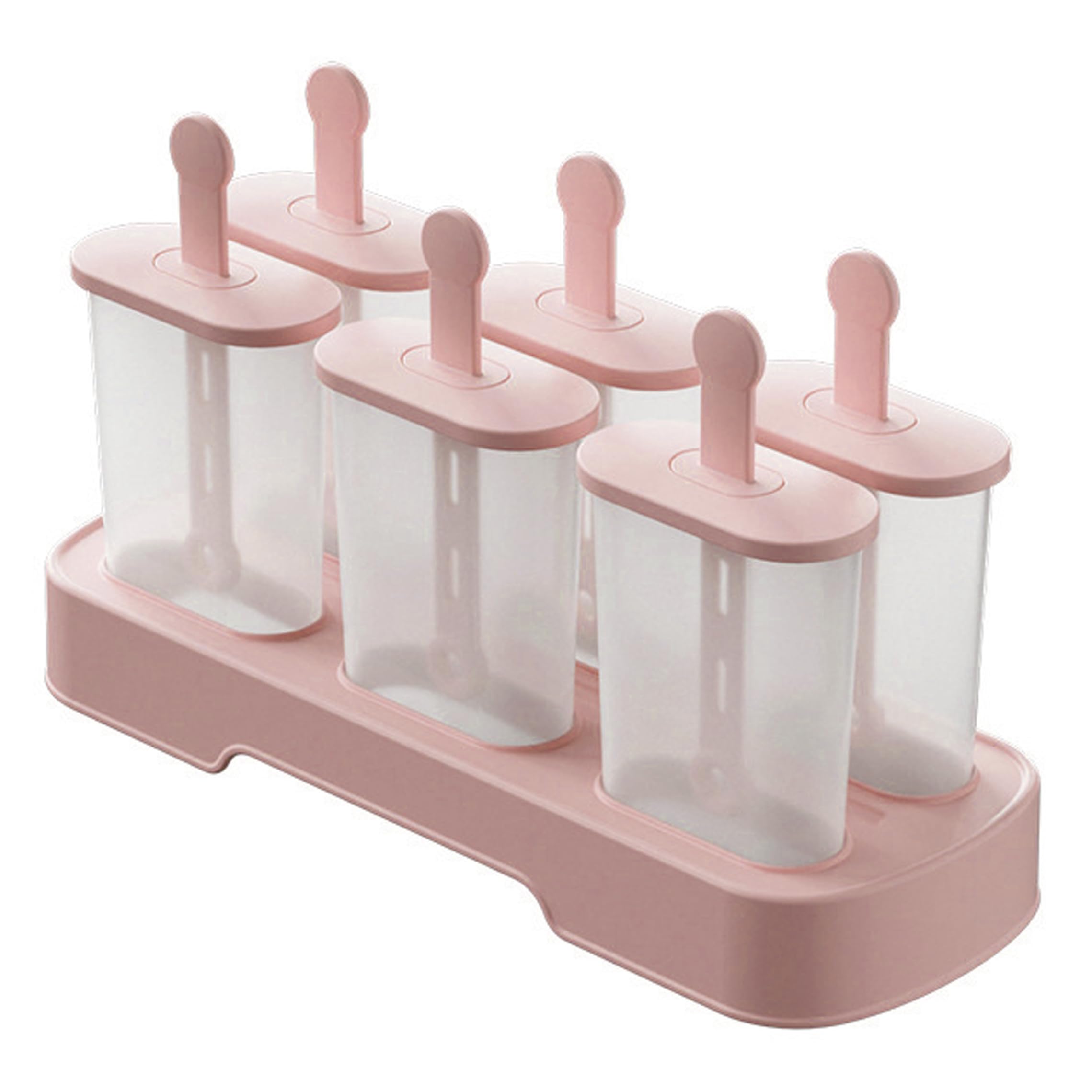 Vistnale Ice Mold|Silicone Popsicle Molds, 6-cavity Ice Mold, Easy Release Food-grade Pp Popsicle Molds For Homemade Treats