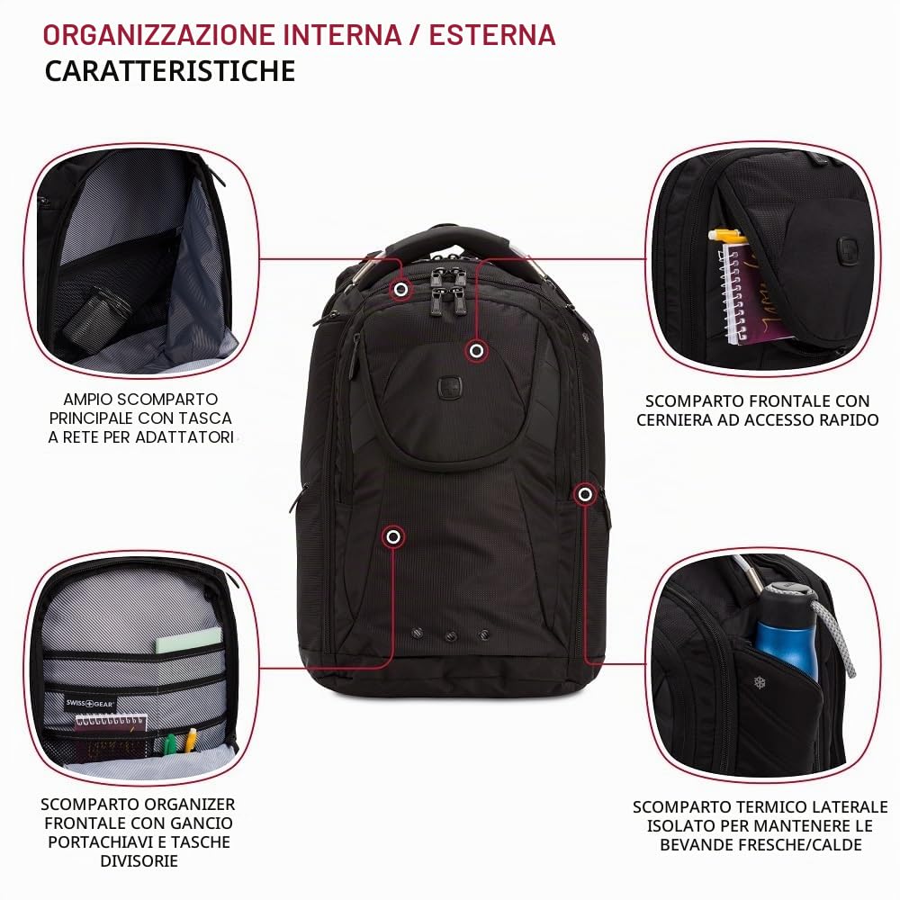 Swiss Gear Zaino per Computer Portatile Unisex-Adulto